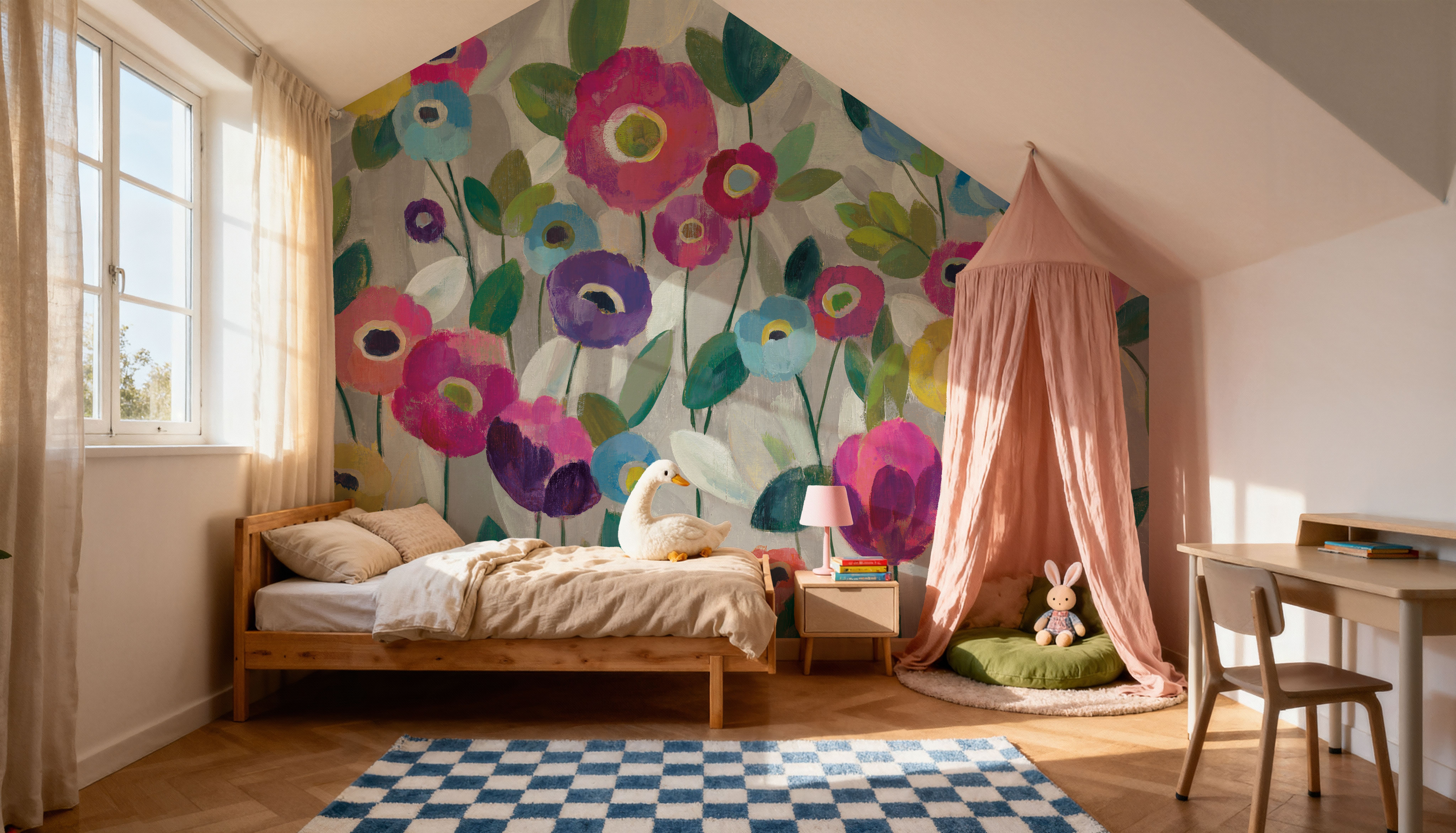 Fairy Tale Flowers V Pink