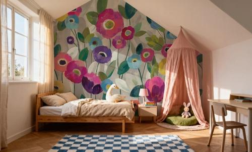 Fairy Tale Flowers V Pink