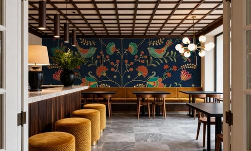 Folk Floral I Dark