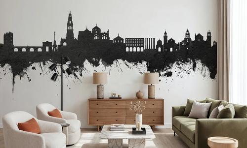 Córdoba Spain Skyline Black & White