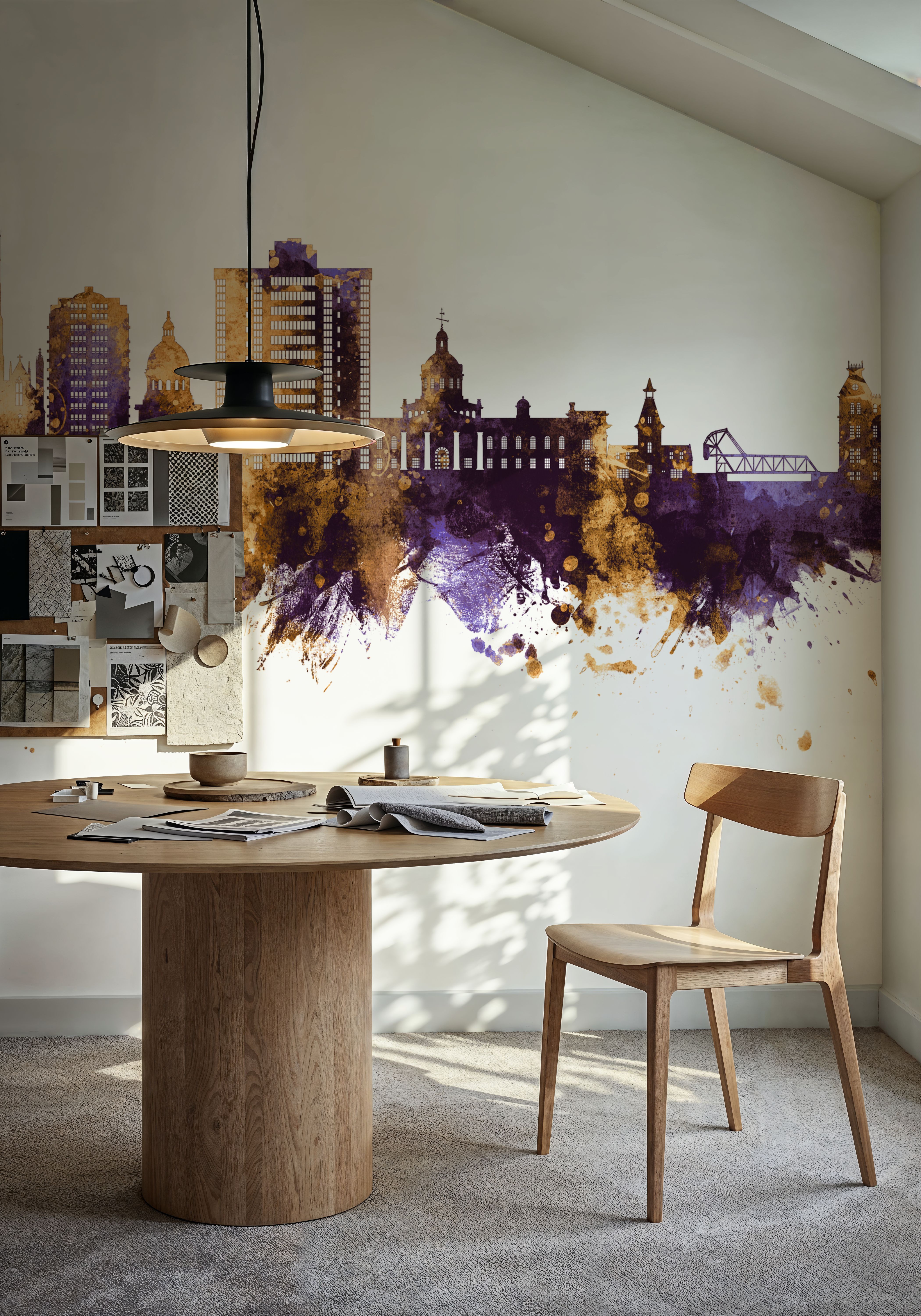 Kingston Canada Skyline Purple & Gold 