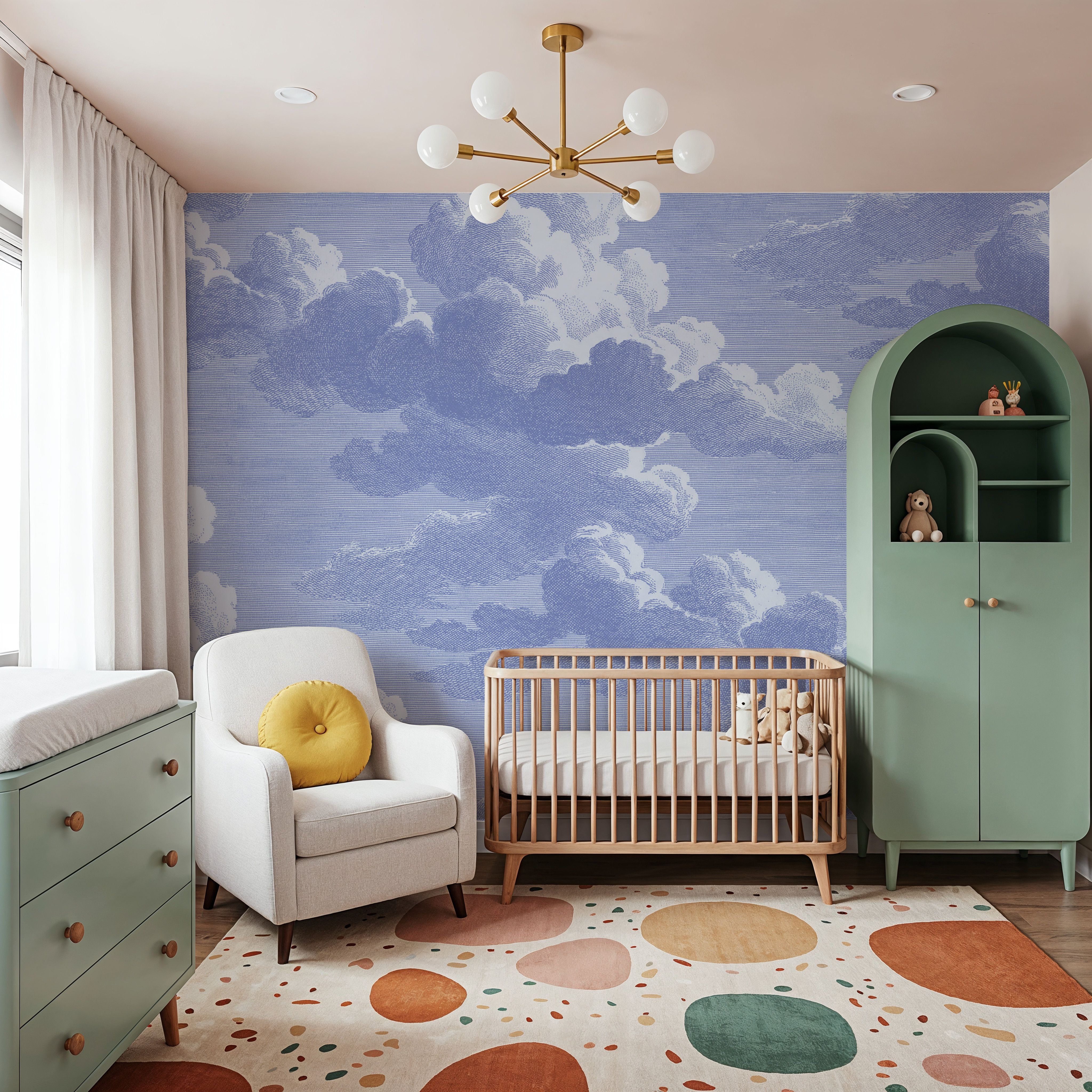 Intaglio Clouds, Periwinkle
