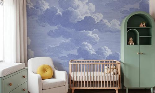 Intaglio Clouds, Periwinkle