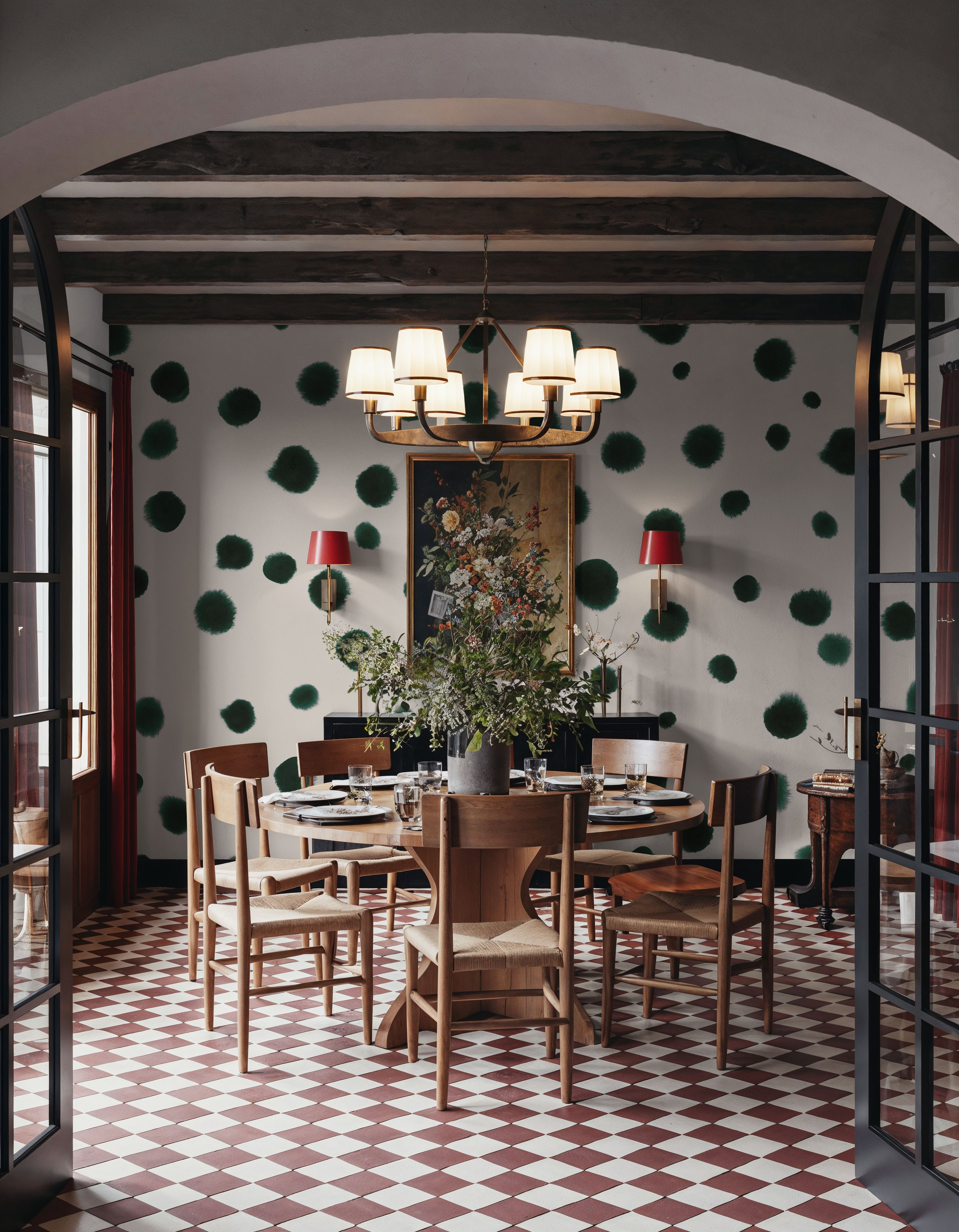 Dalmatian, Bottle Green