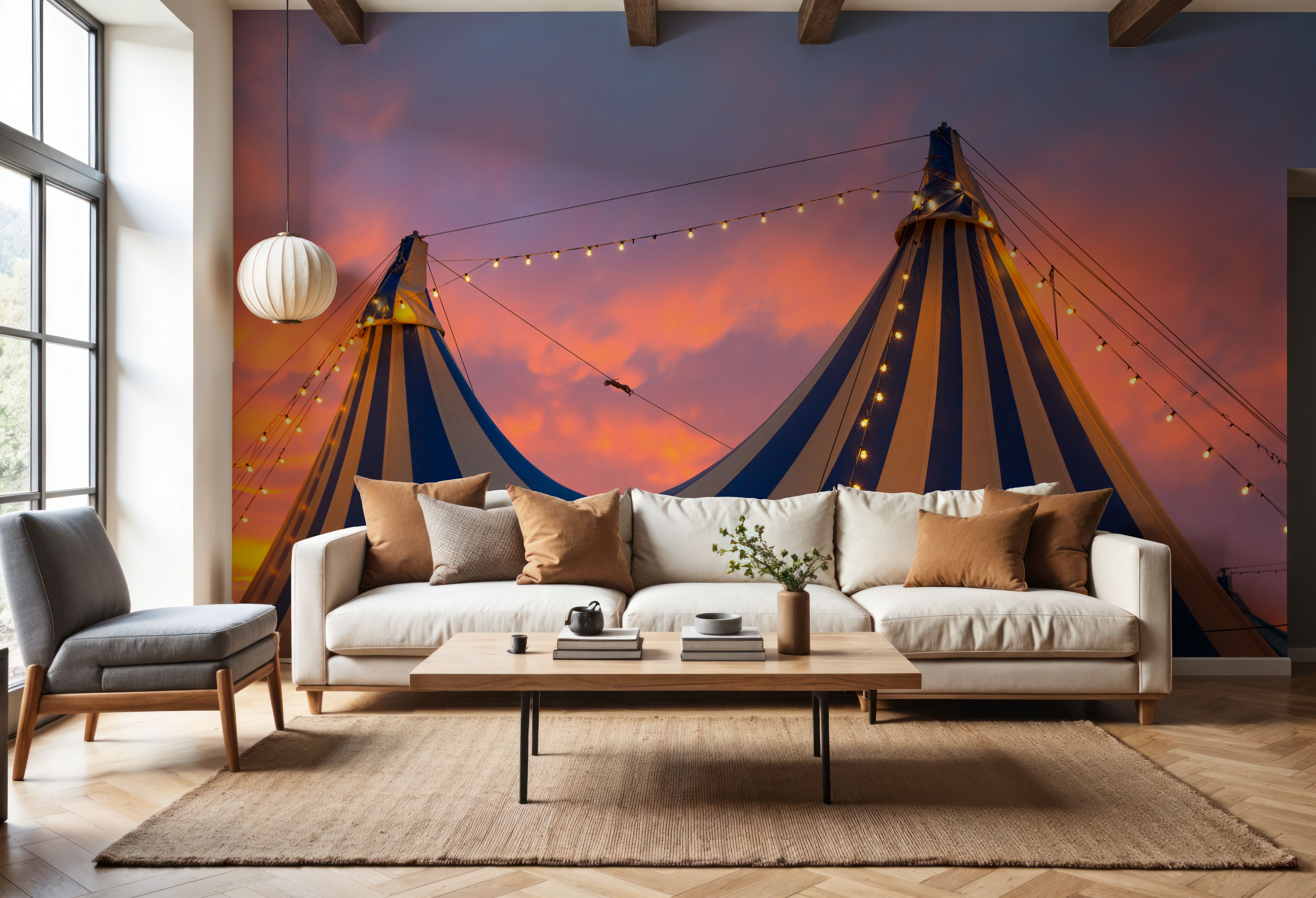 At the Circus, Papier peint