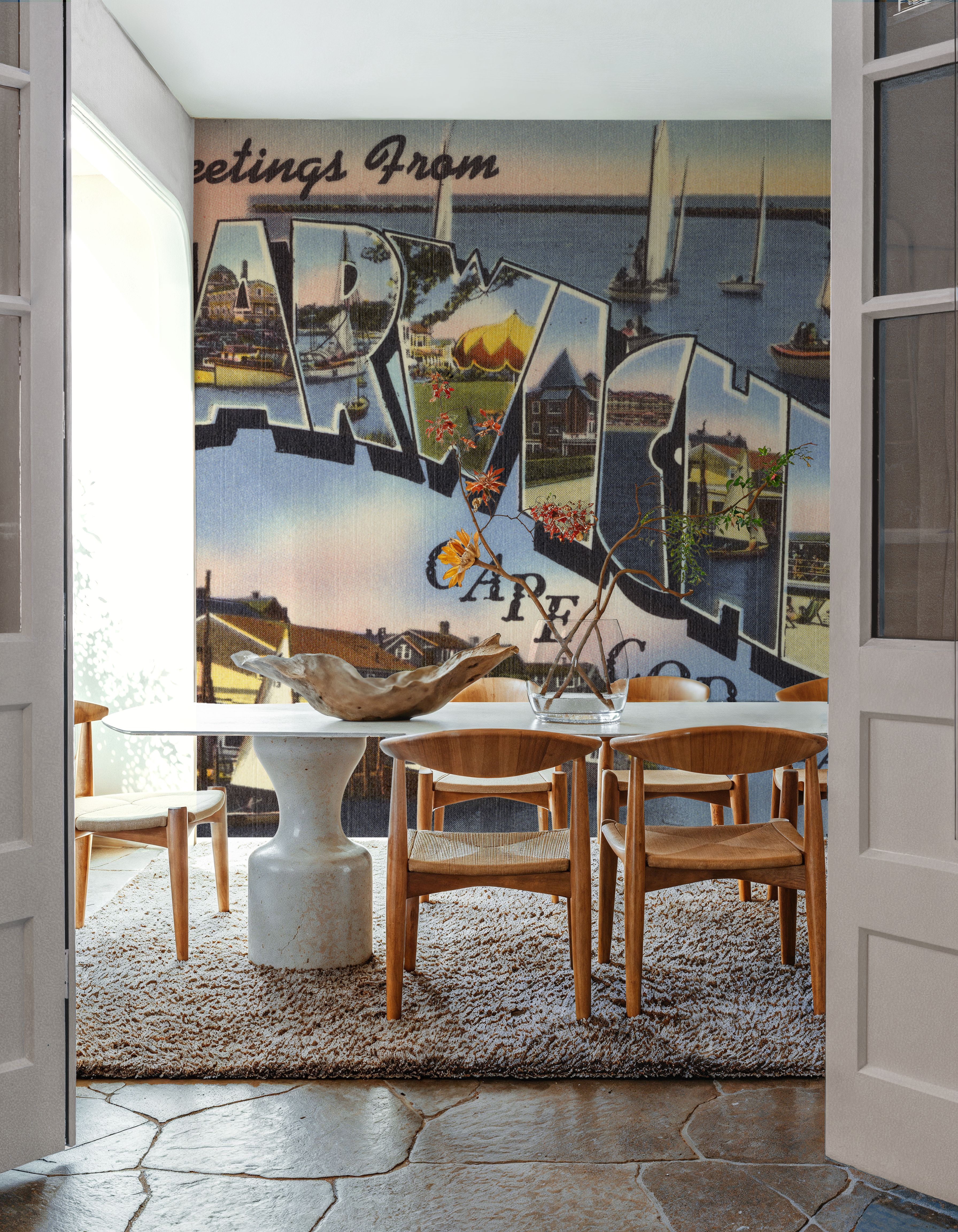 Greetings from Harwichport - Screenprint Postcard