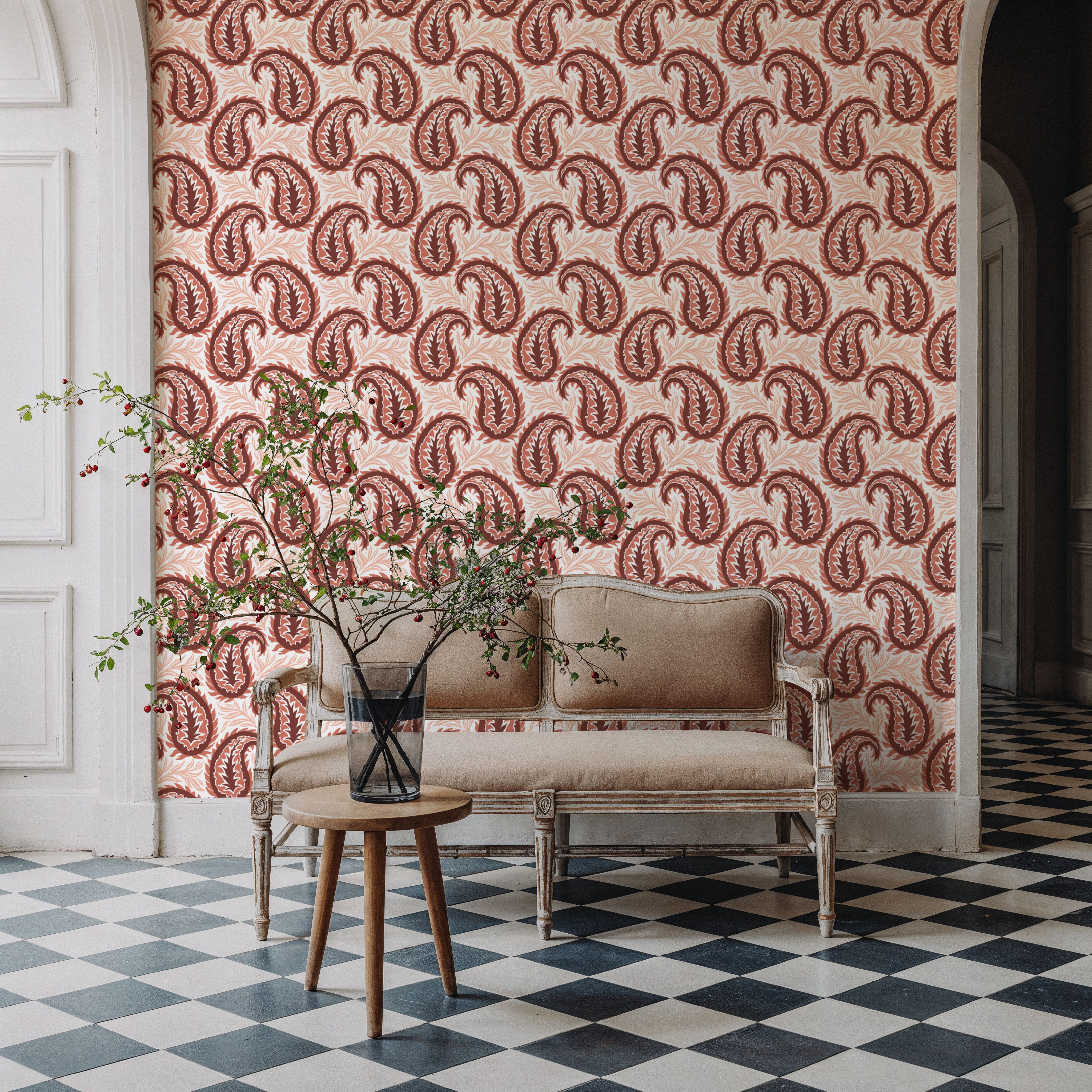 Botanical Paisley, Brick