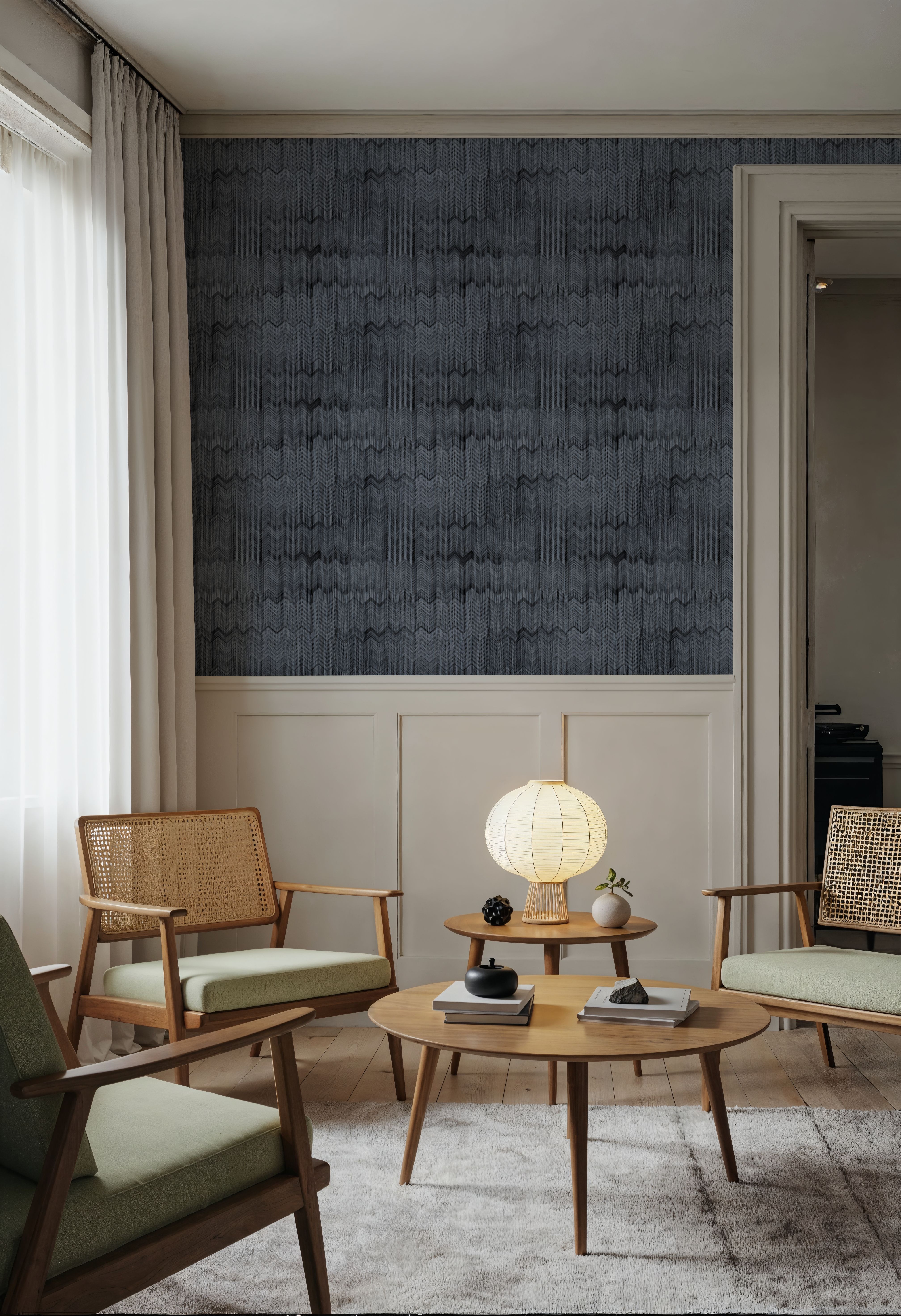 Staggered Zig-Zag, Denim