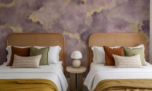 Painted Dreamy Clouds, Lilac