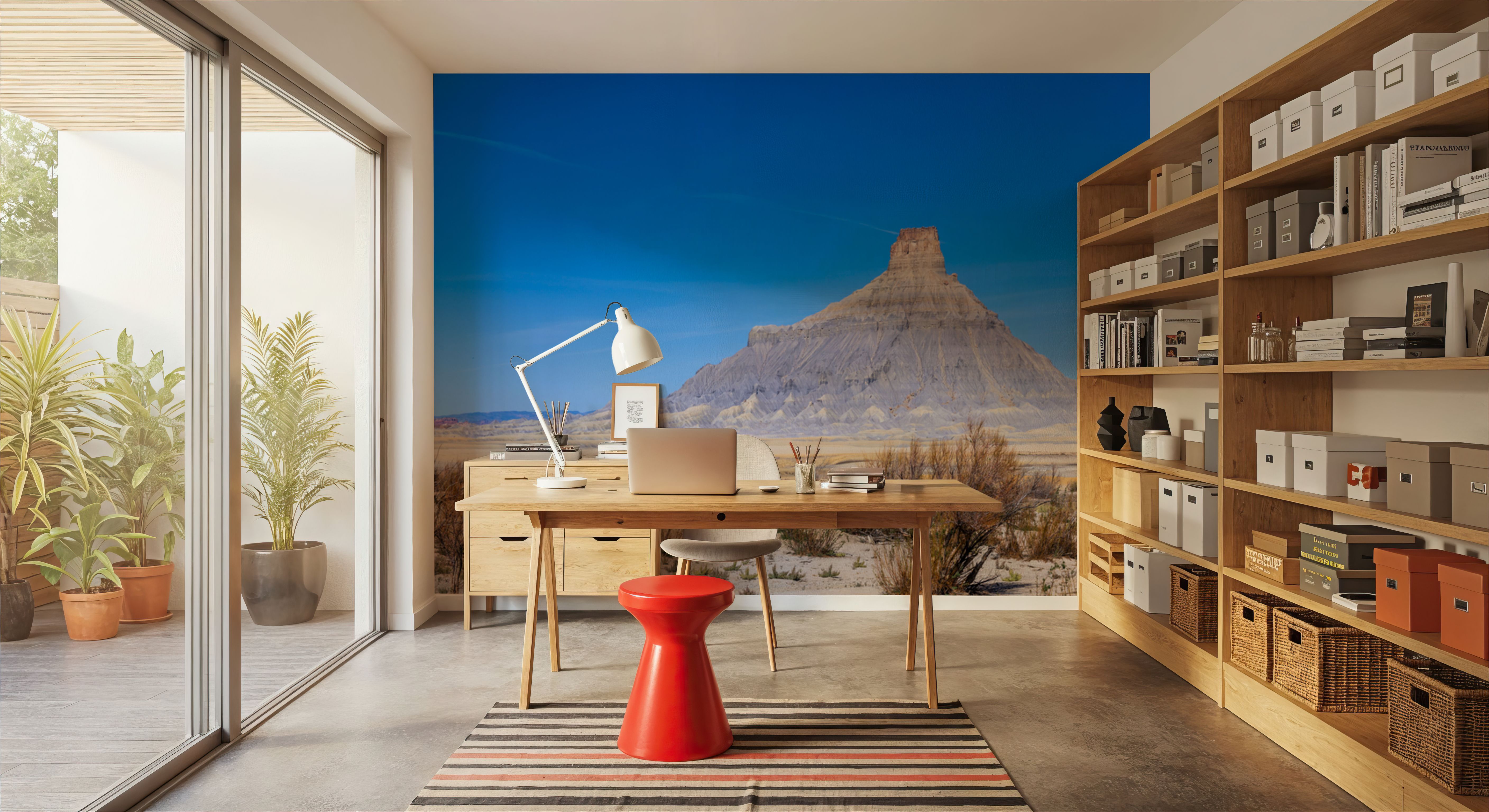 Desert Monuments Blue Gradient