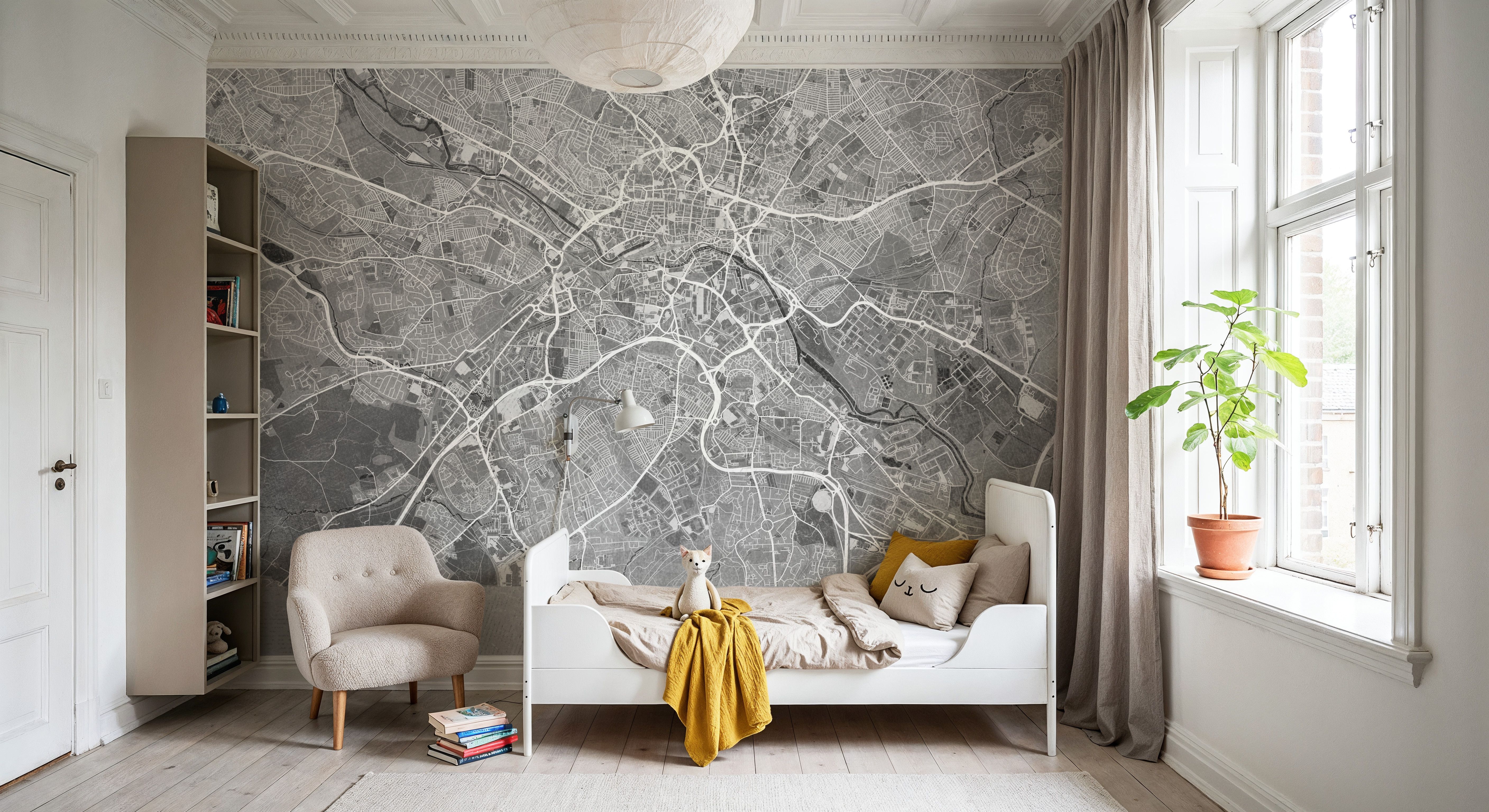 Leeds Grey, Behang