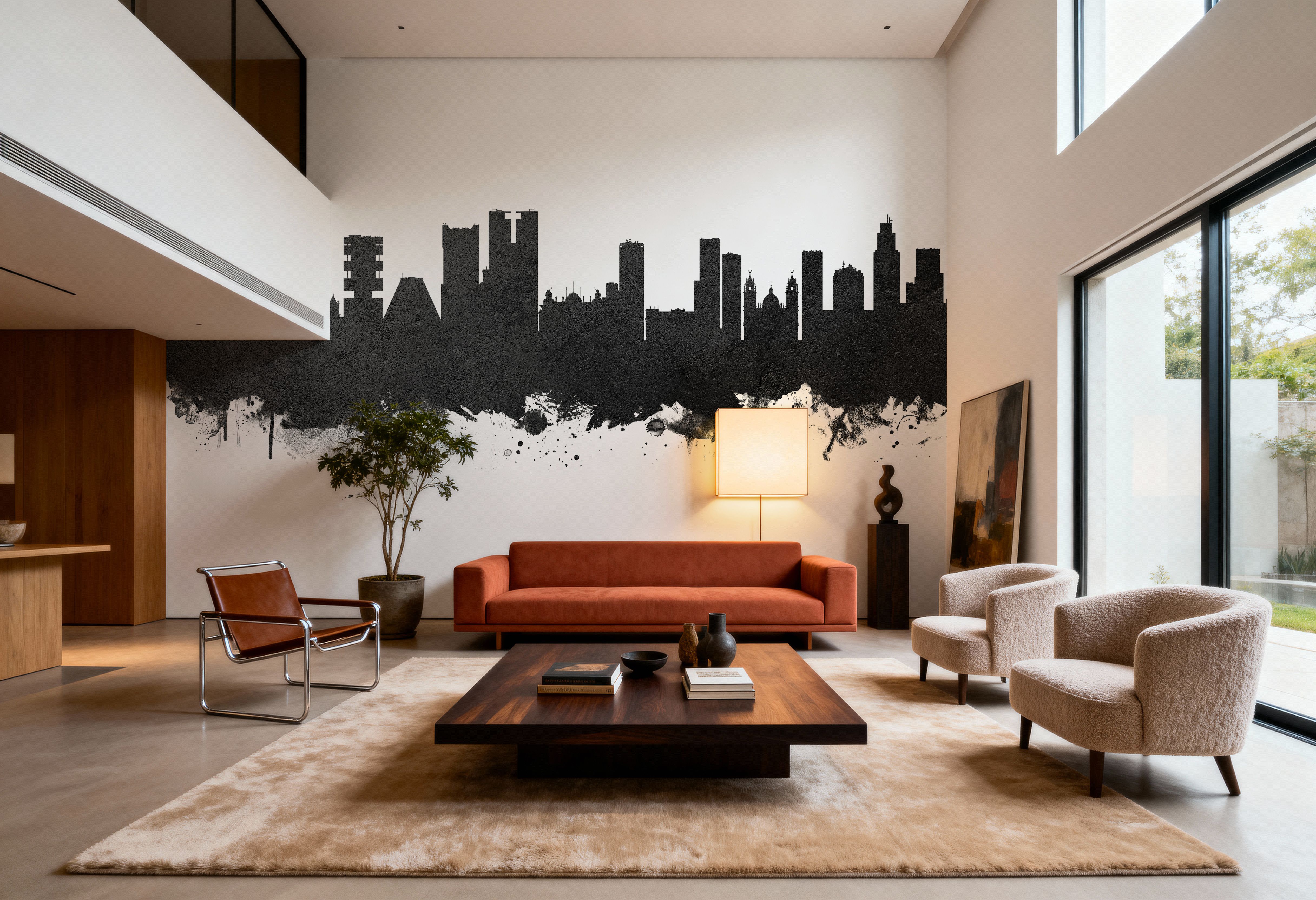 Rio de Janeiro Brazil Skyline Black & White