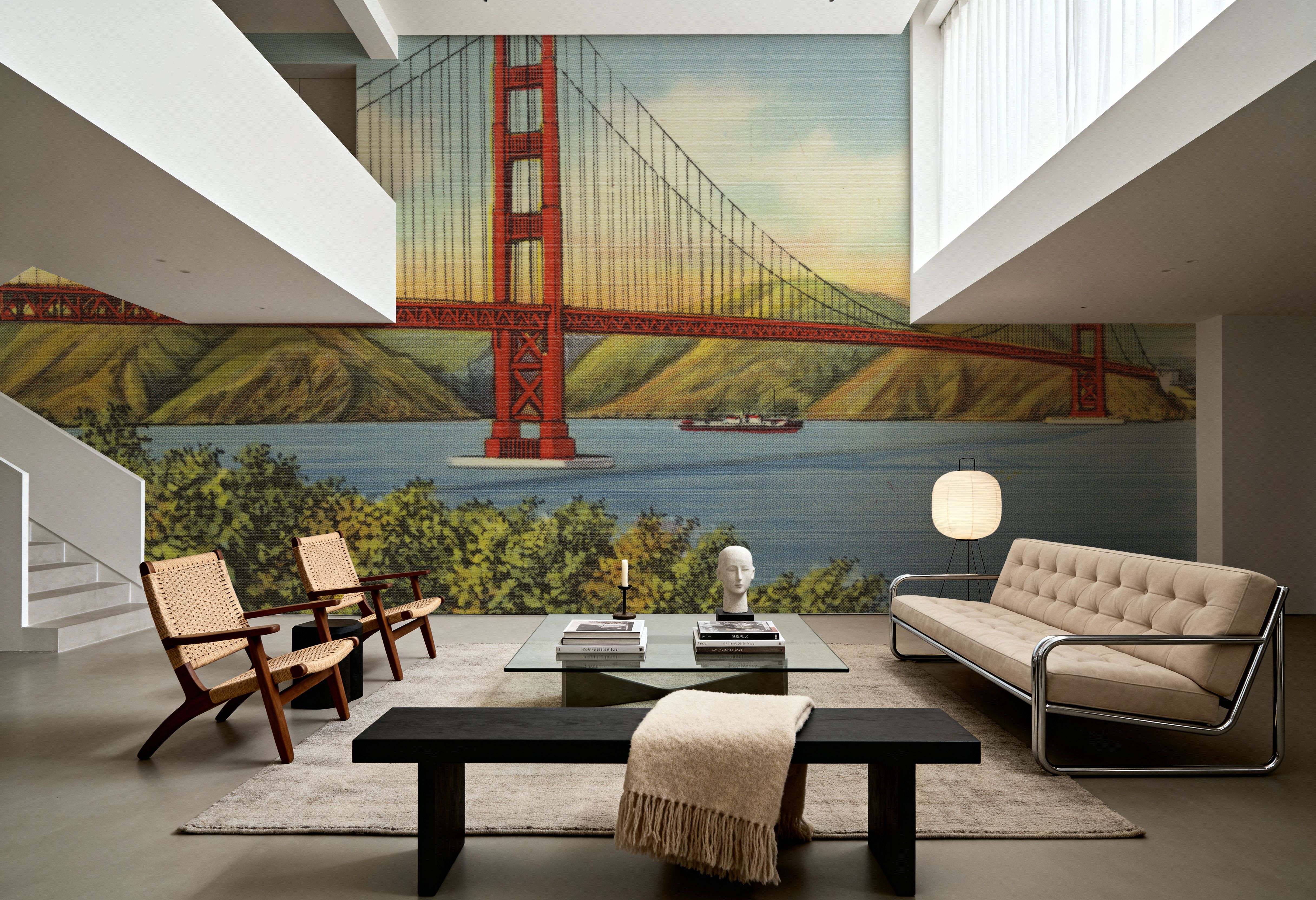 Greetings from Golden Gate - Screenprint Postcard