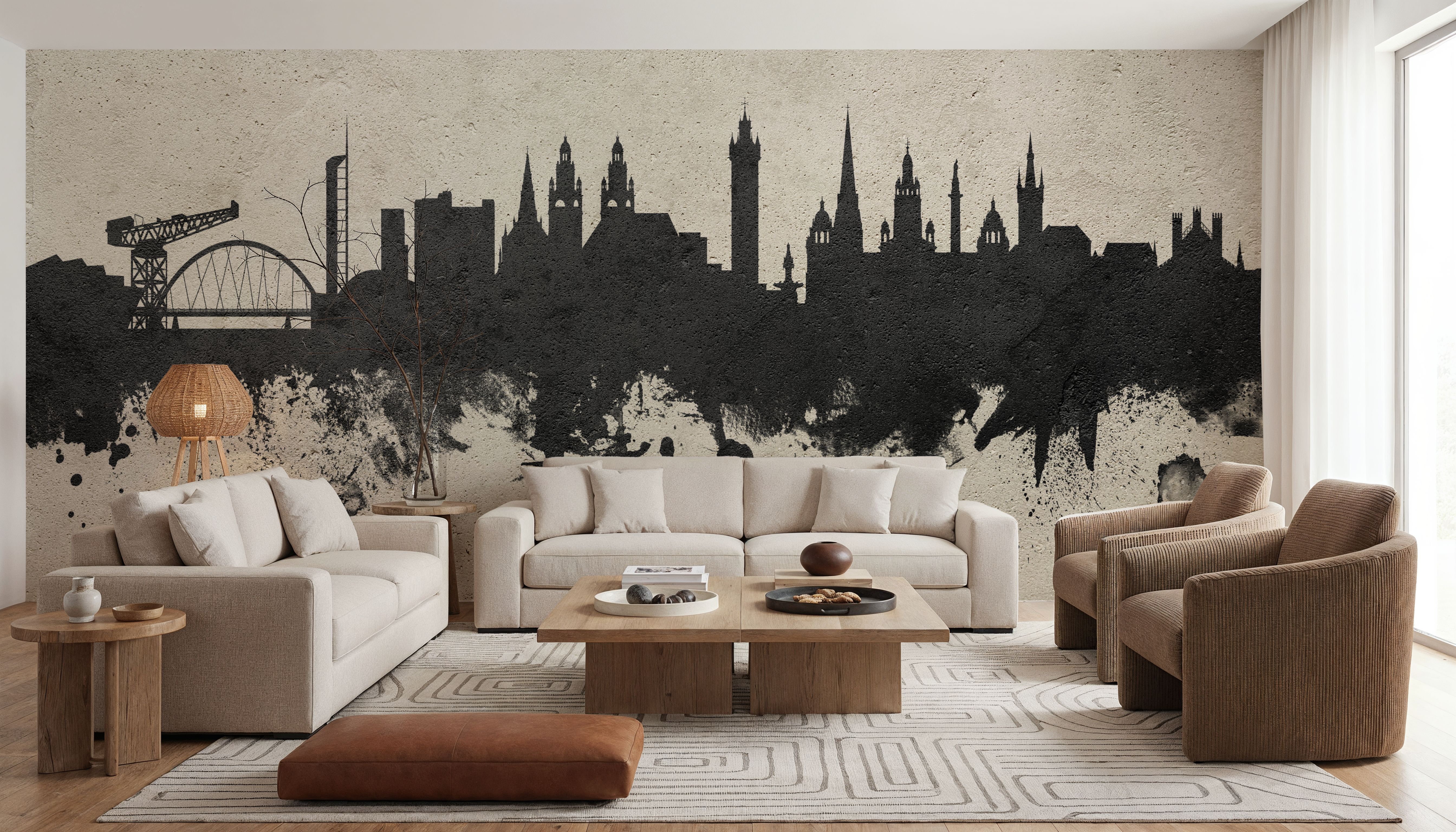 Glasgow Scotland Skyline Concrete