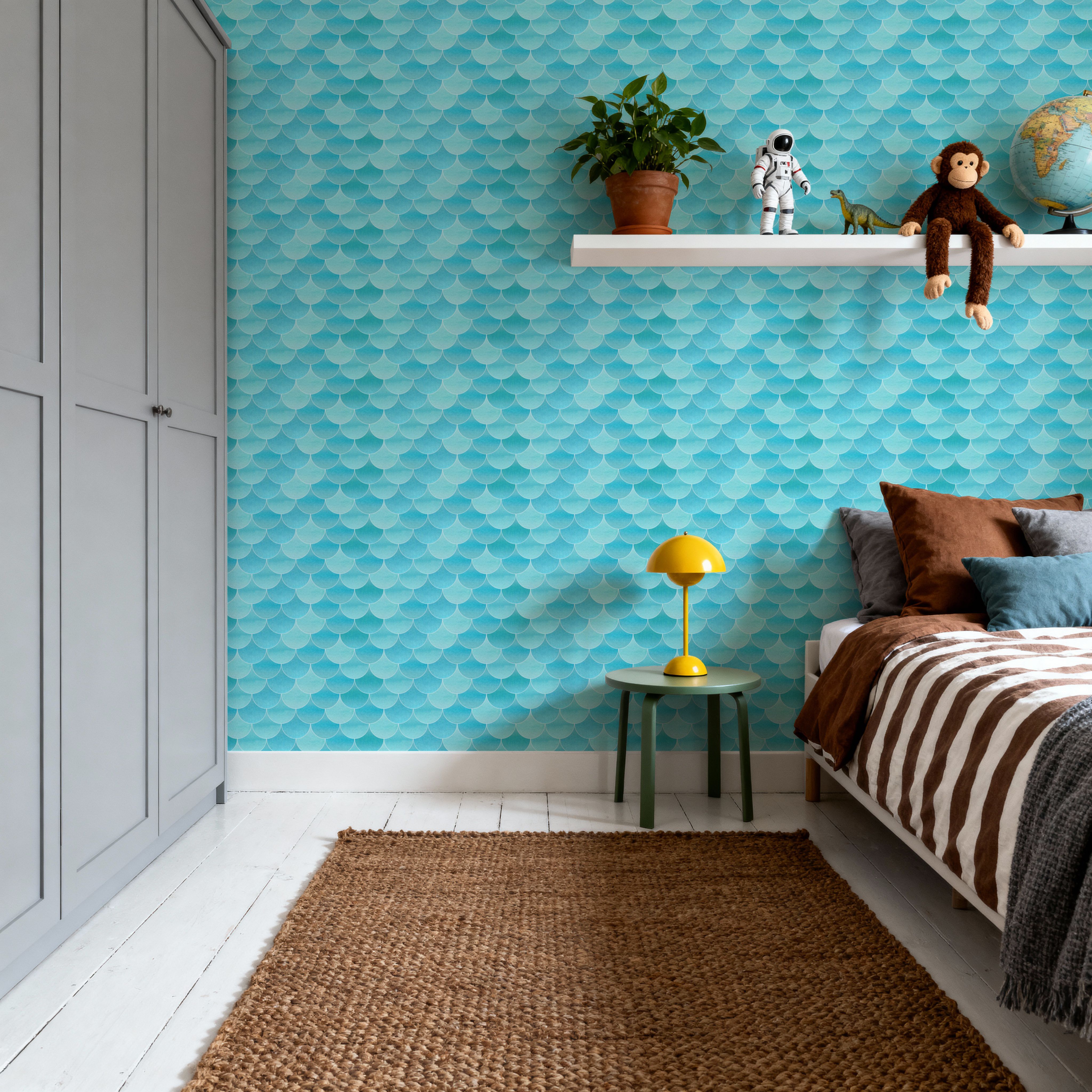 Turquoise Scallops
