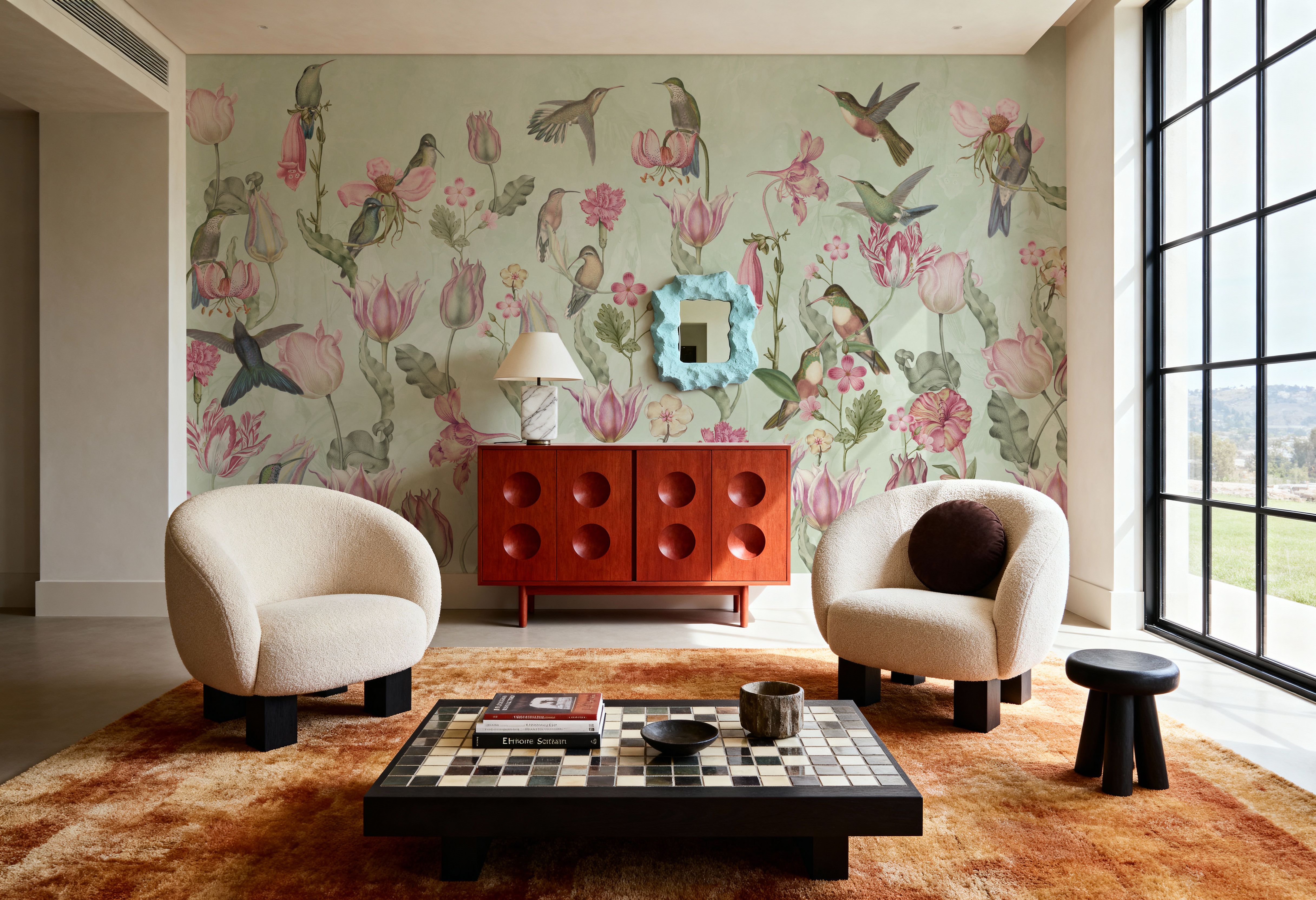 Tulips & Birds, Mint