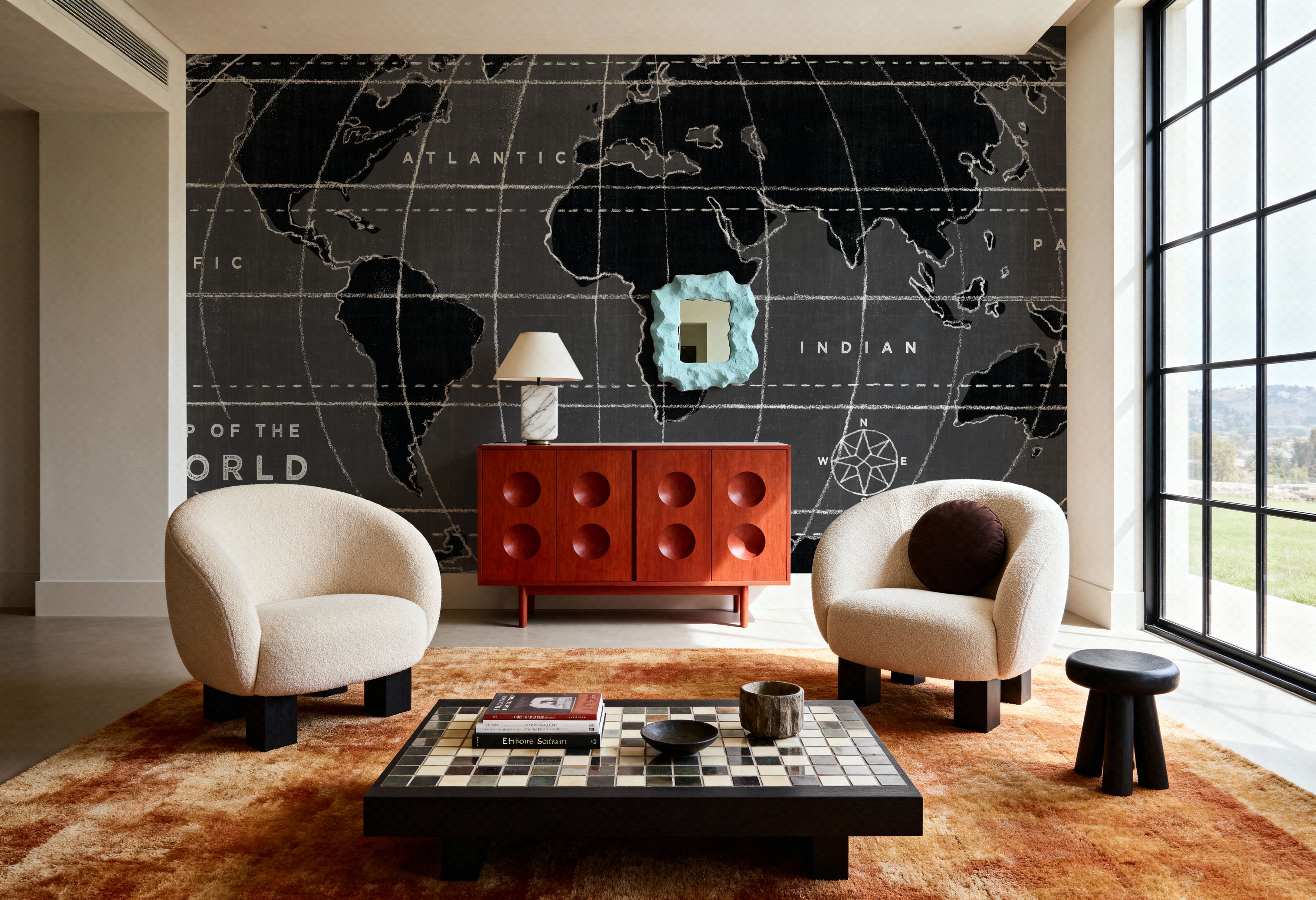 Chalkboard Map