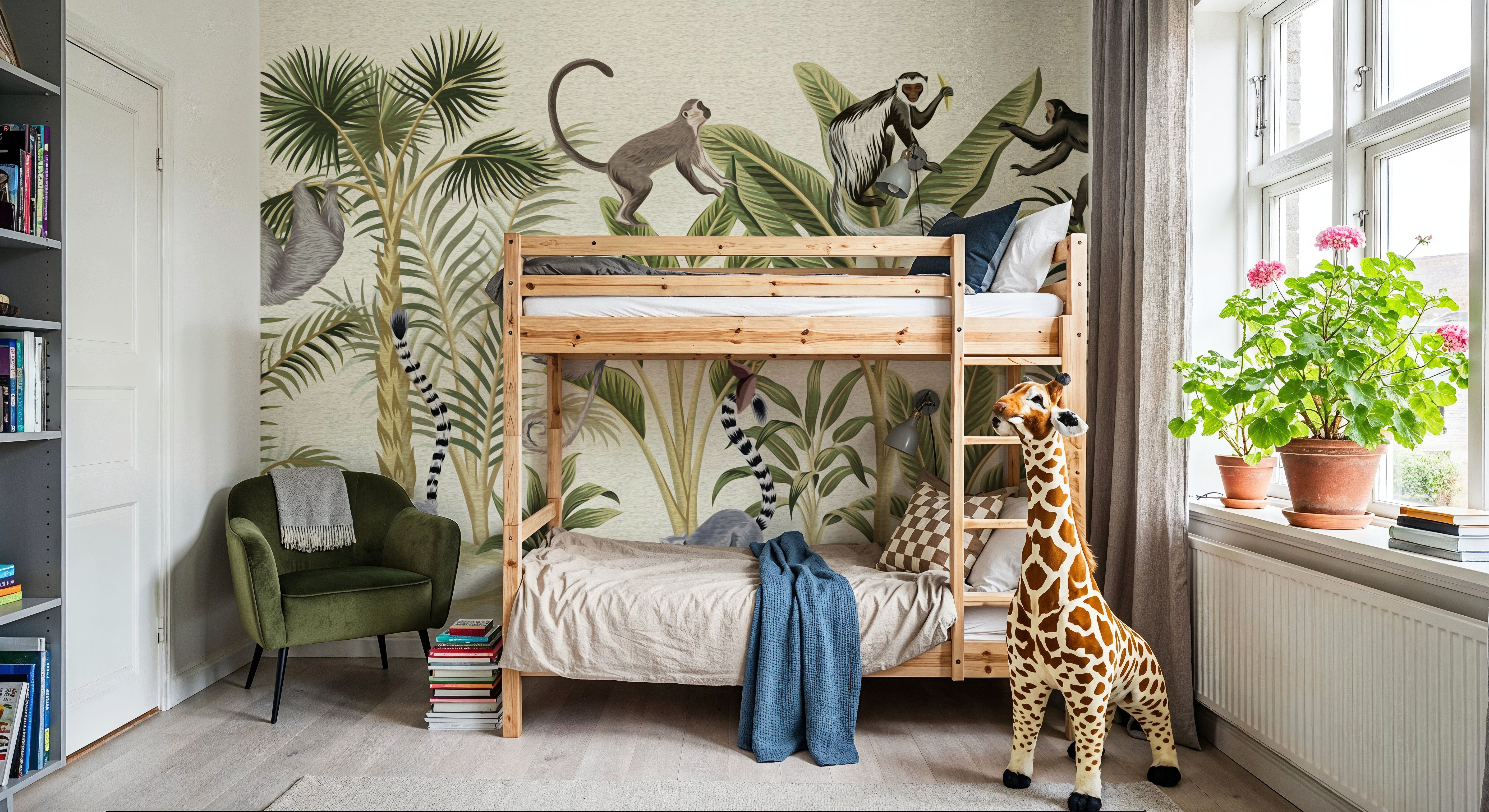 Where the Monkey's Play, Papel pintado