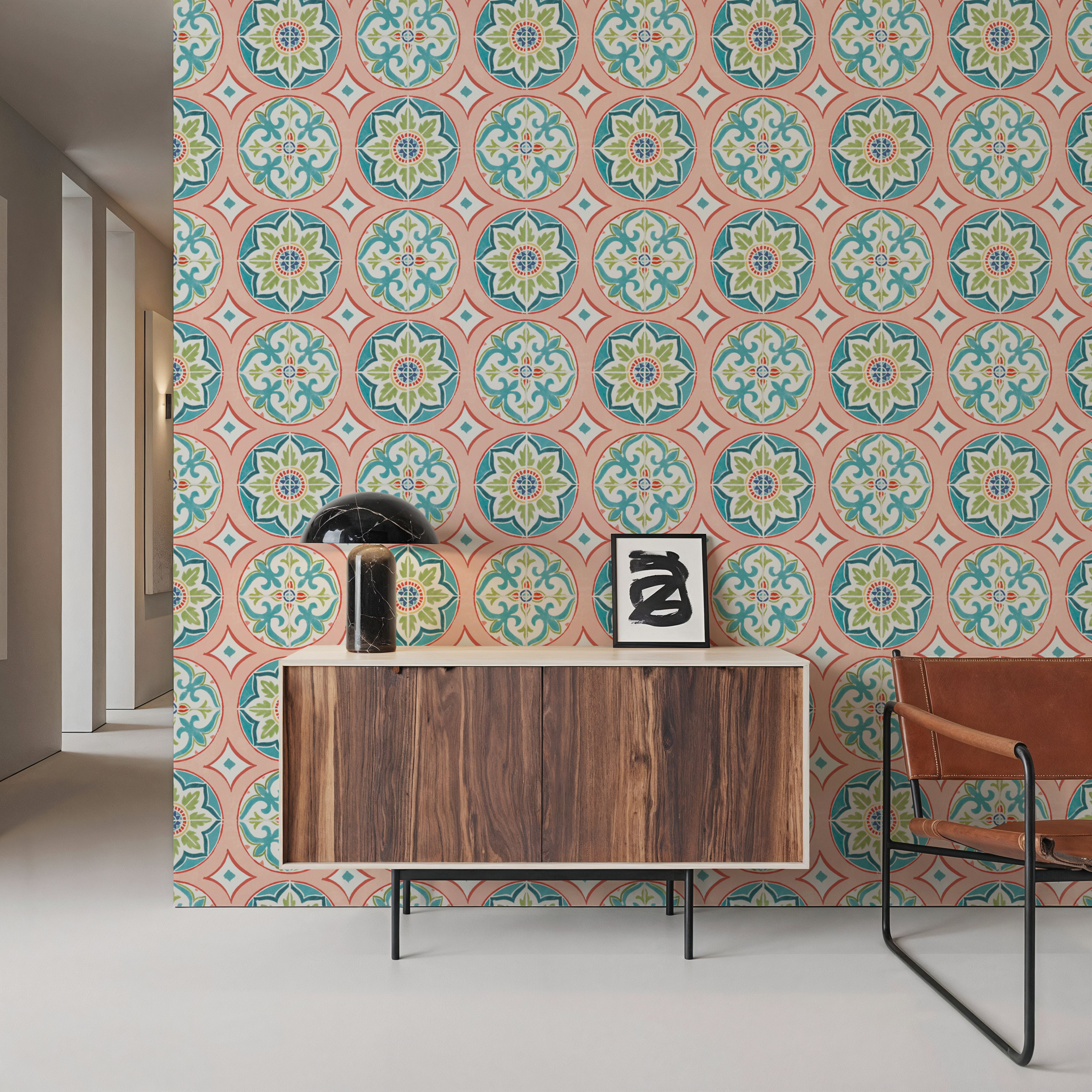 Kaleido Coral, Papier peint