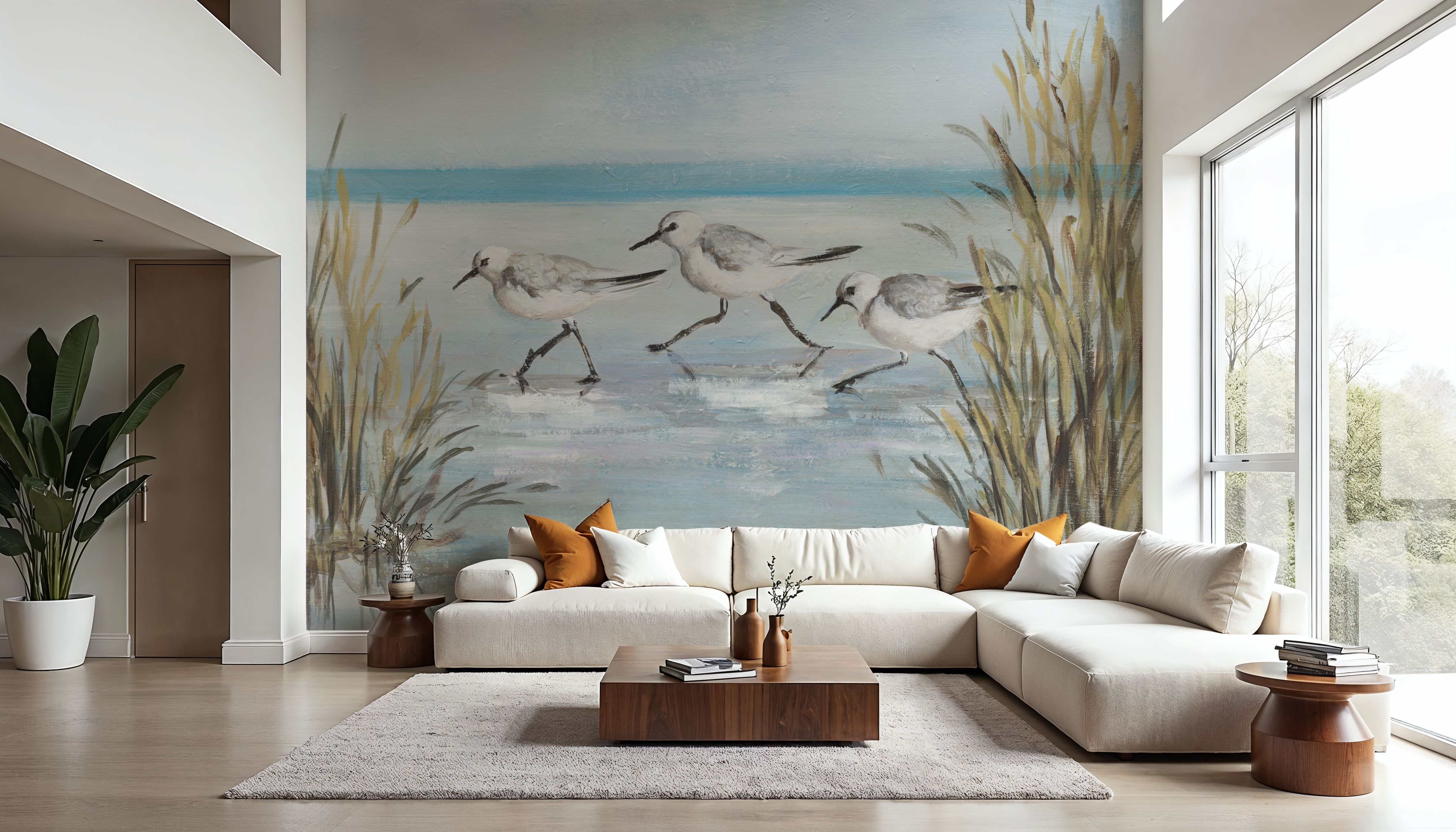 Beach Birds III, Wallpaper