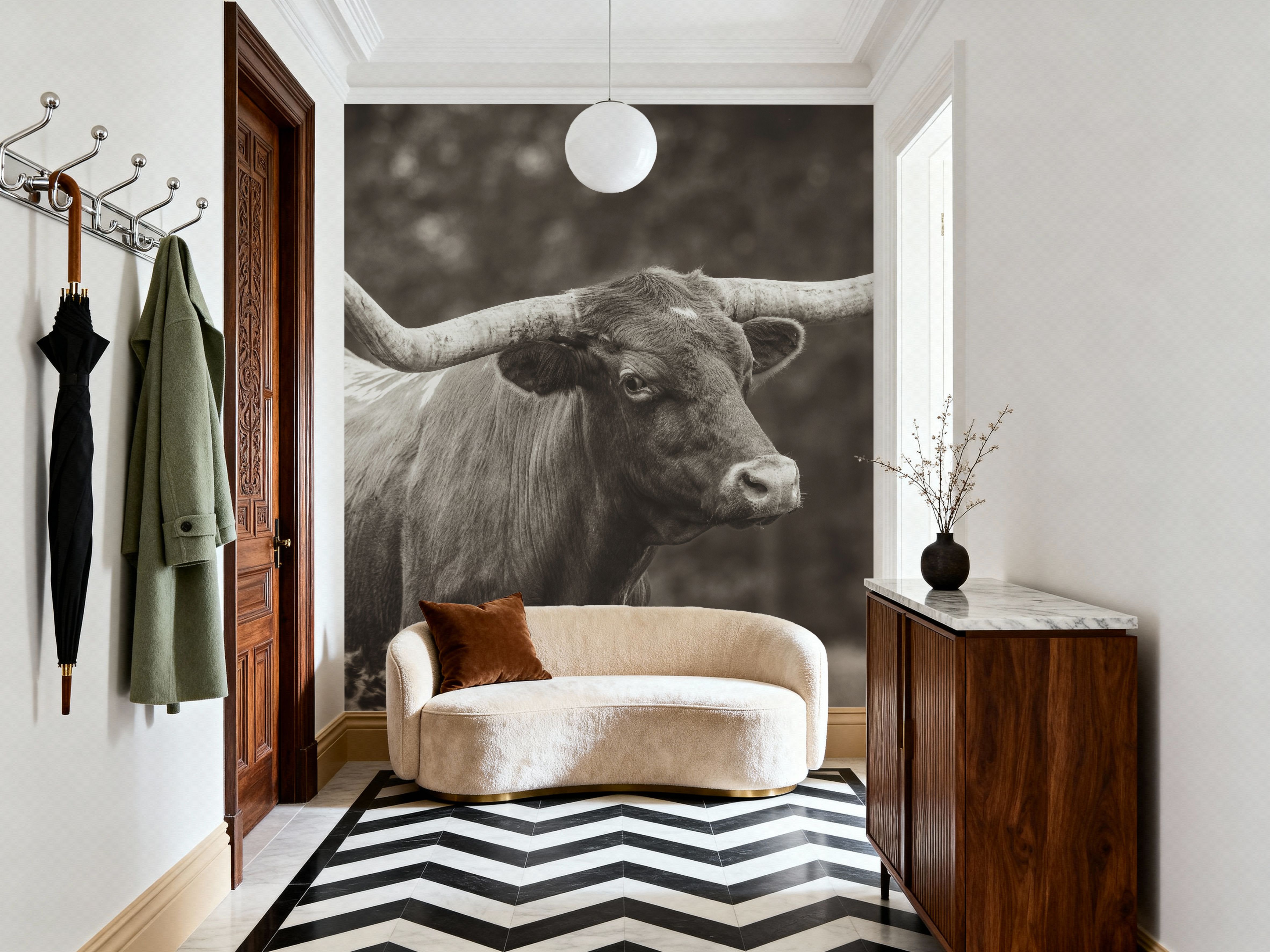 Longhorn Side Eye Sepia