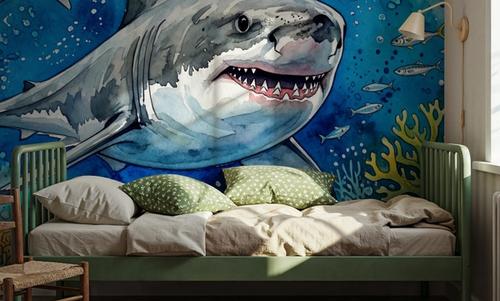 White Shark 2 - Watercolor Predators Series