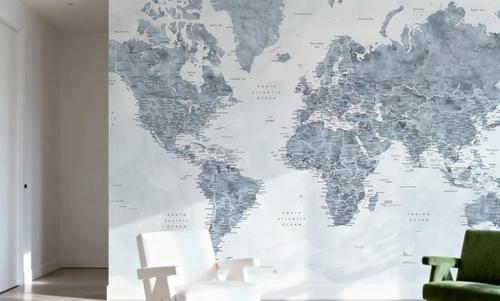 World Map Cities - Jacq