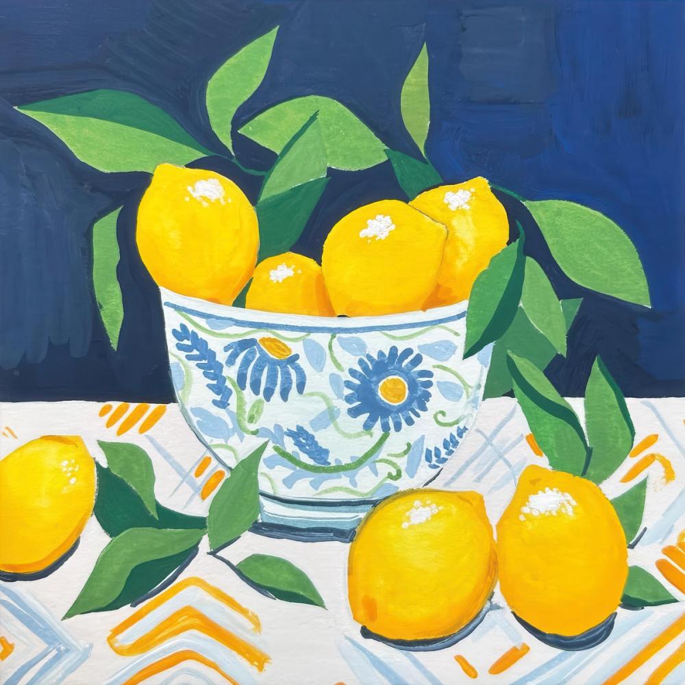 Bowl Of Fresh Lemons