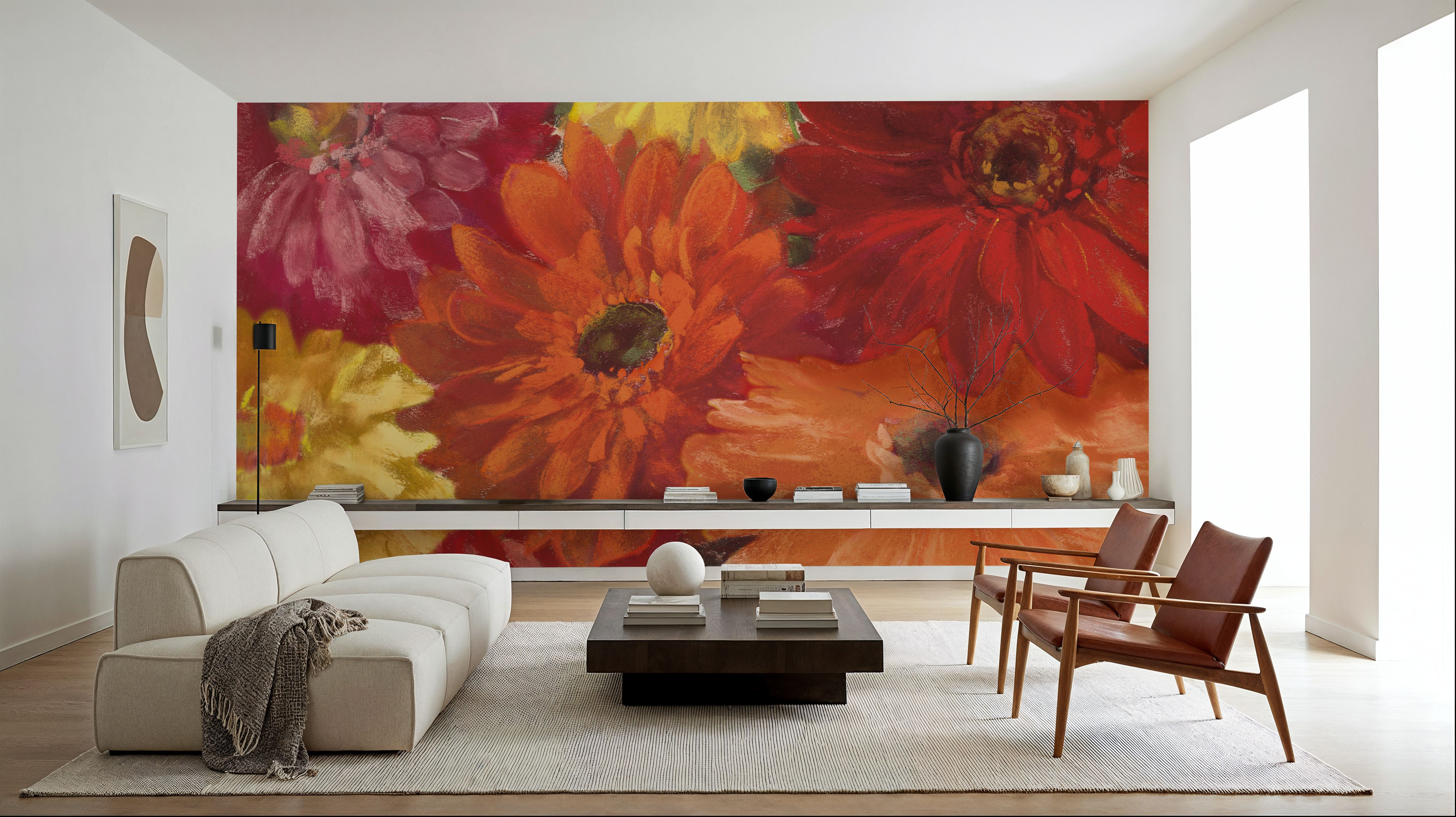 Bountiful Gerberas Square I, Wallpaper