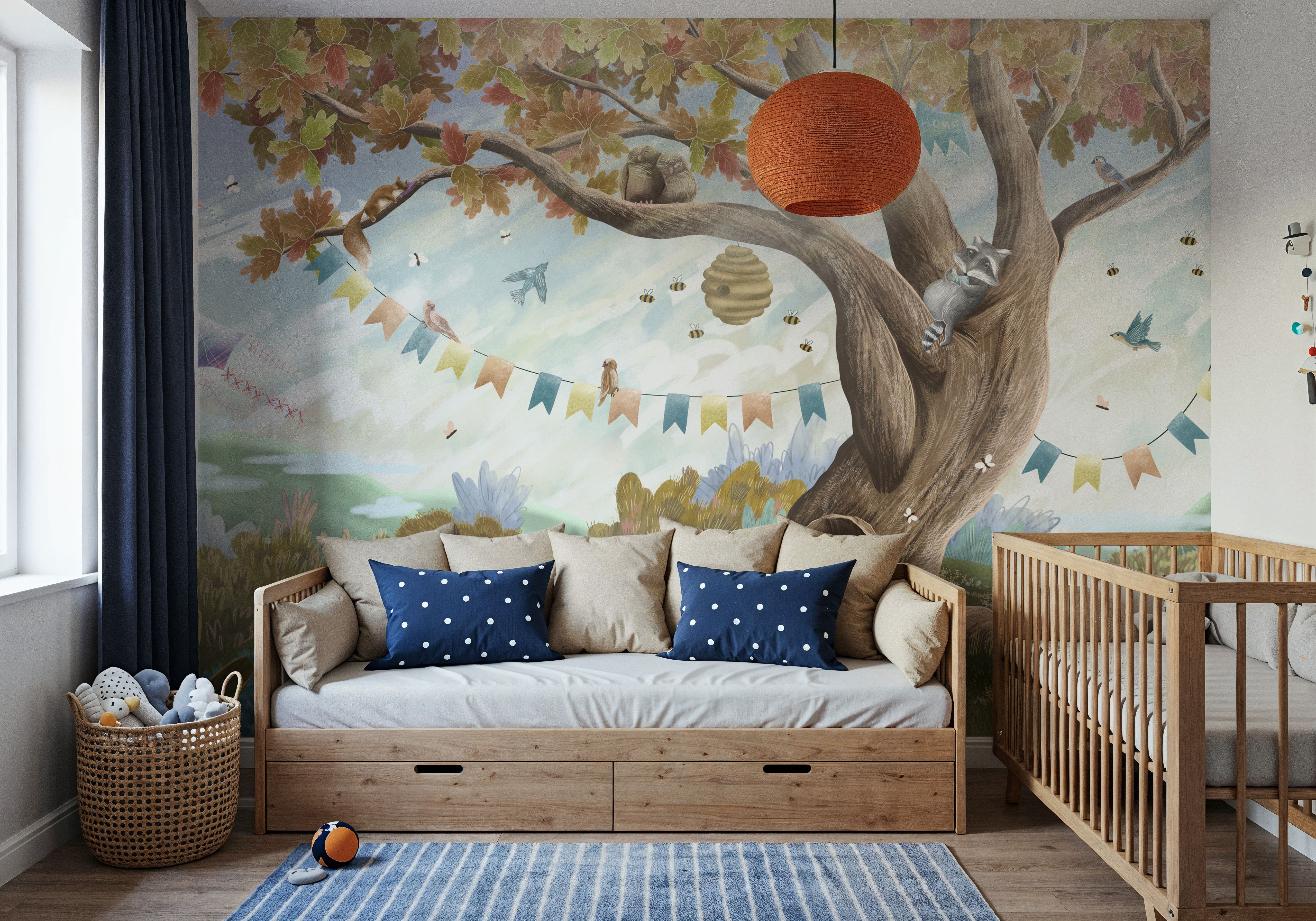 Oak Hill Slumber, October, Papel pintado