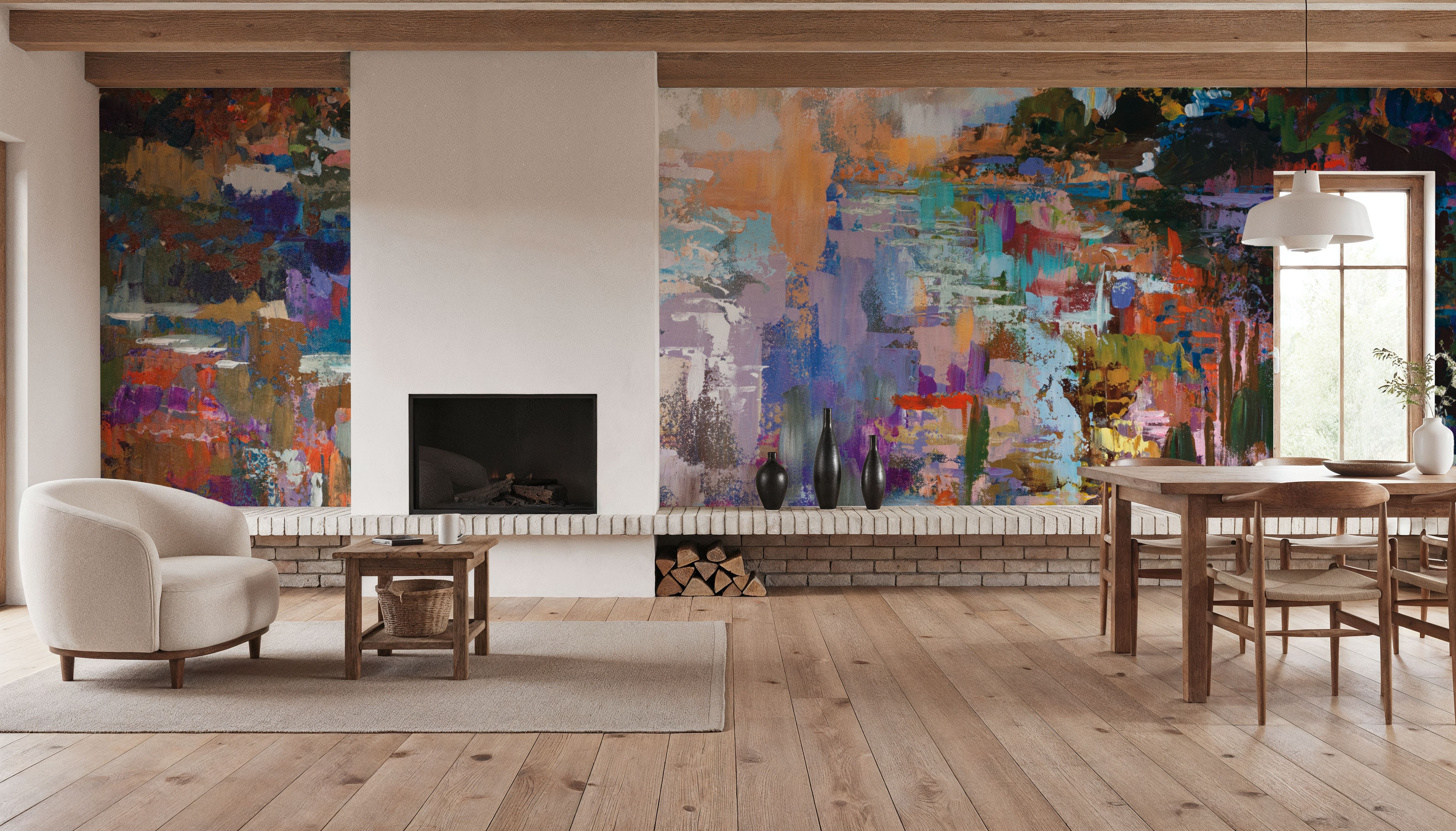 Fall Transformation, Behang