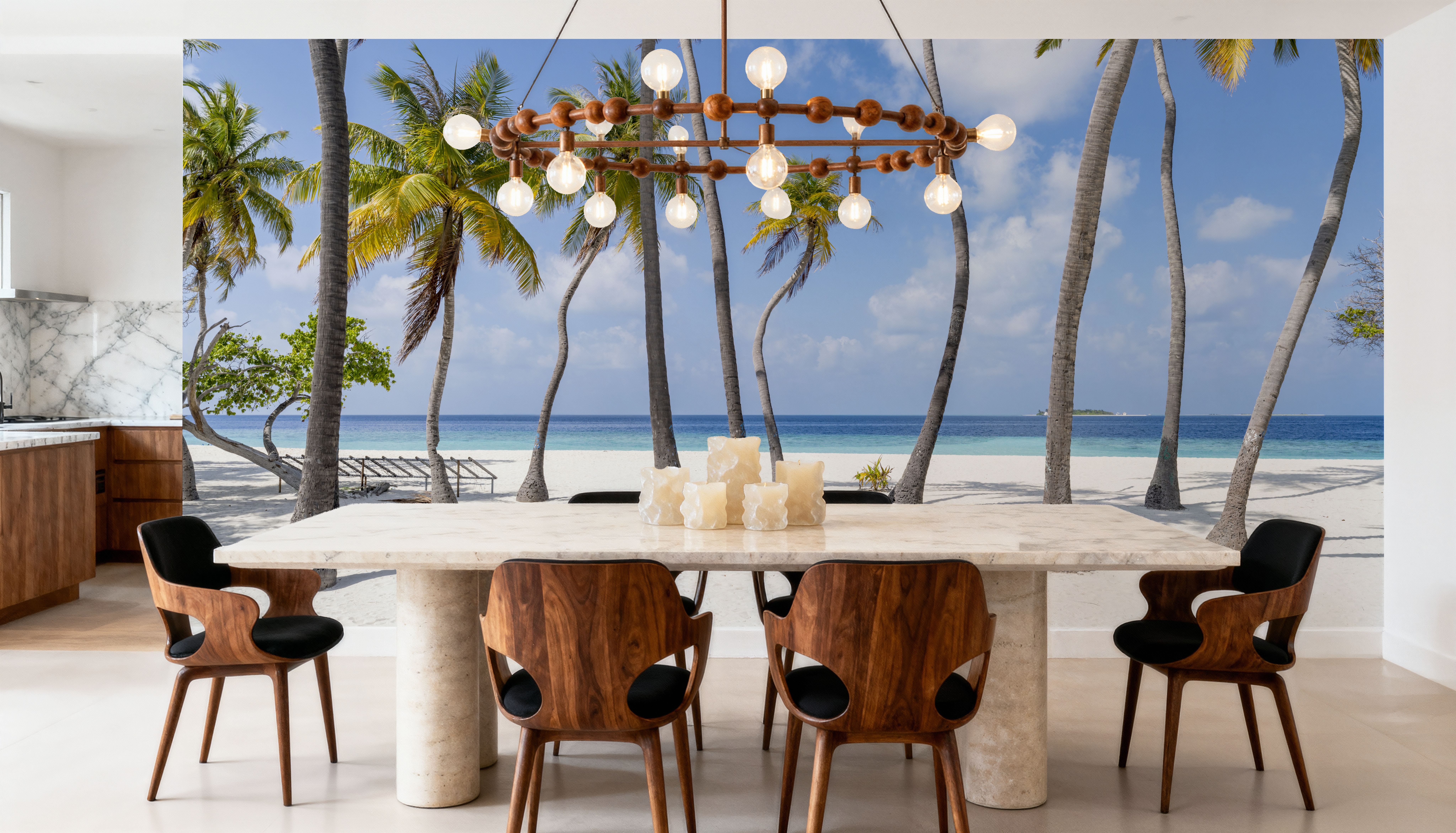 Palm Tree Beach, Carte da parati