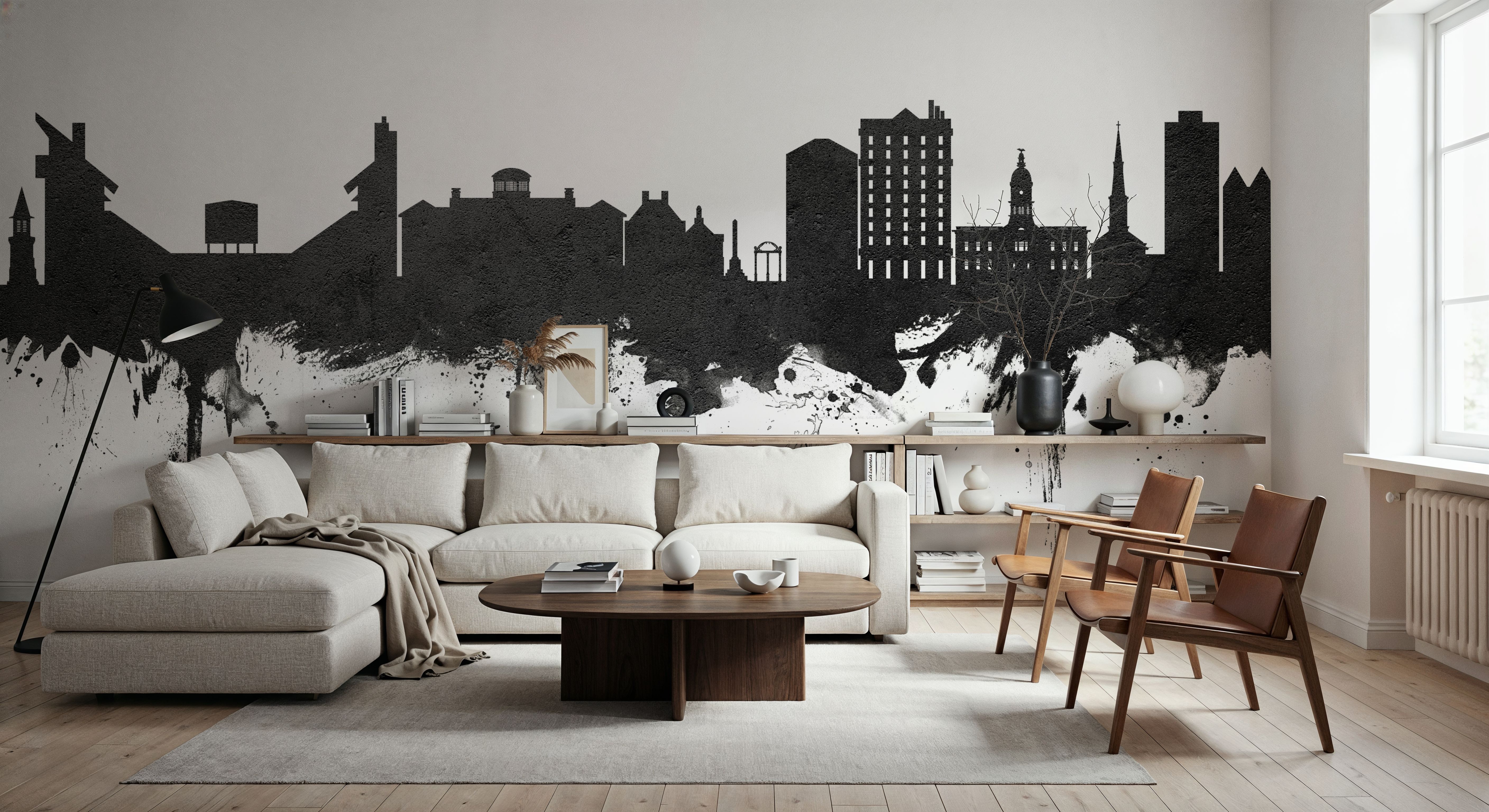 Athens Georgia Skyline Black & White