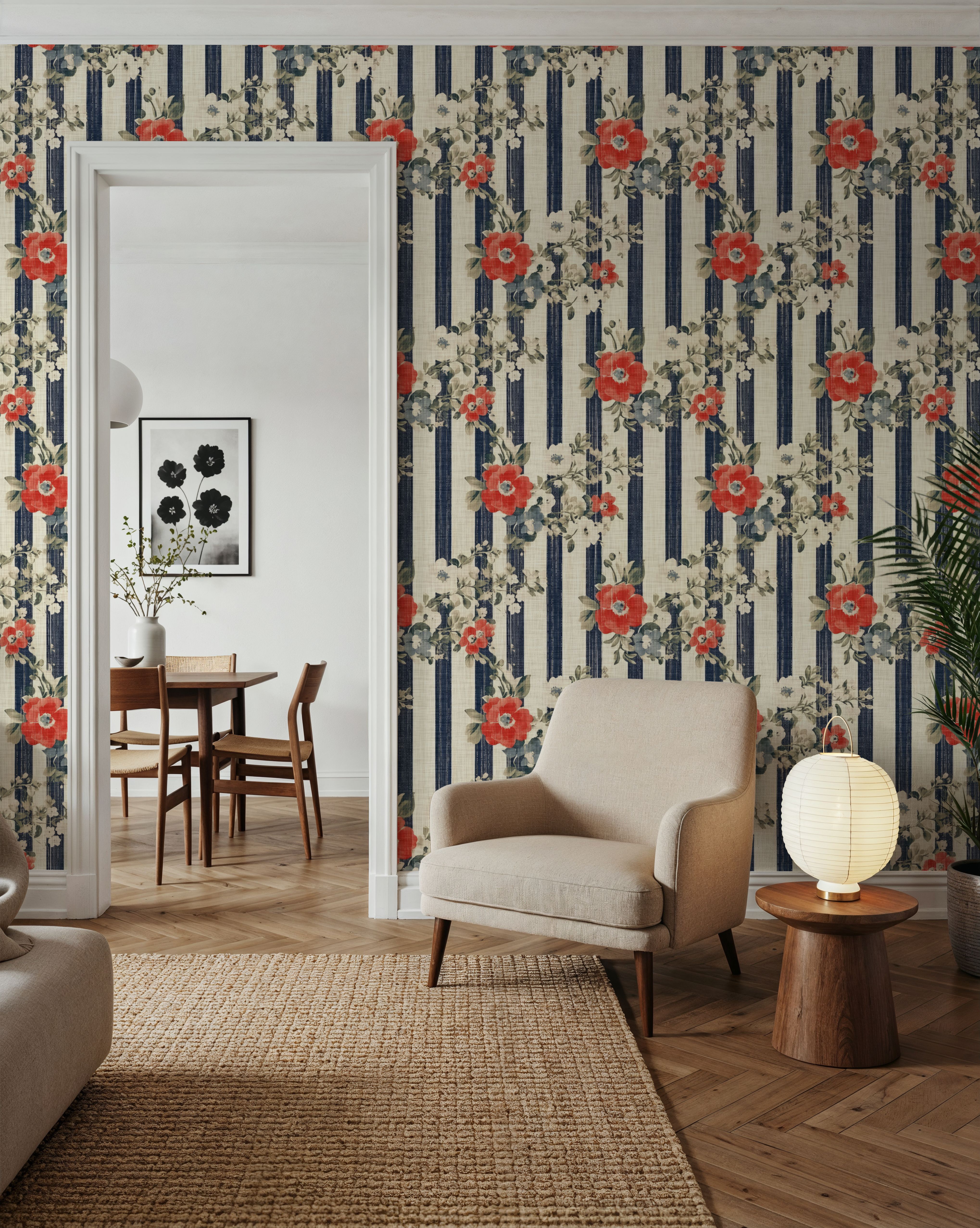 Americana, Stripes and Poppies
