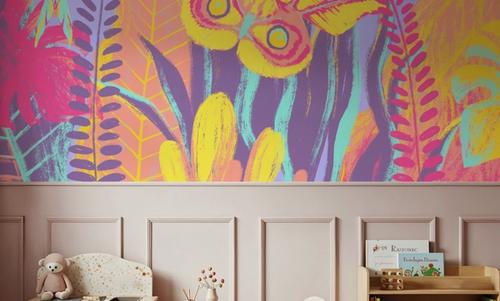 Dancing Hippie Butterflies Purple