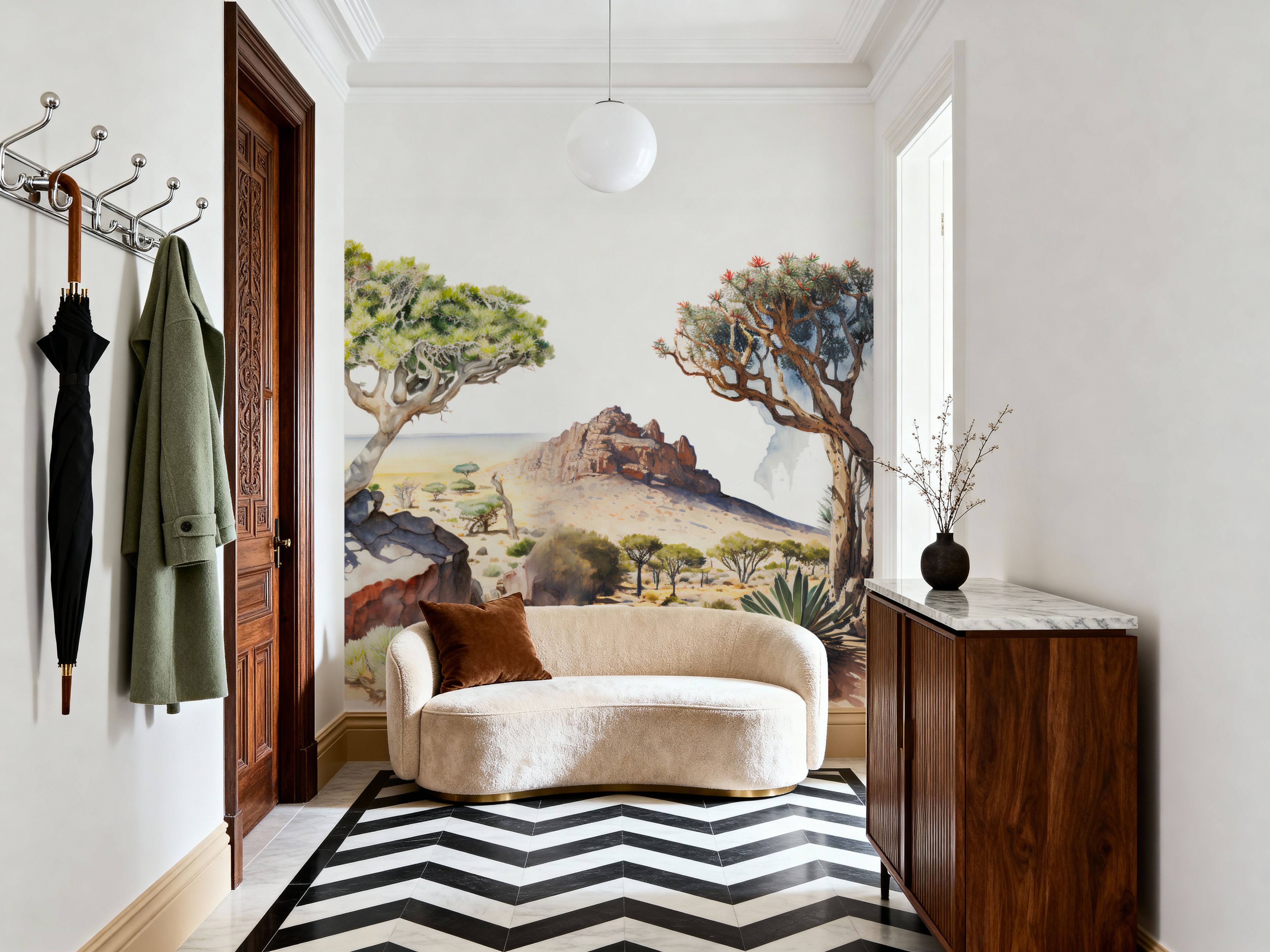 Baobab, Papel pintado