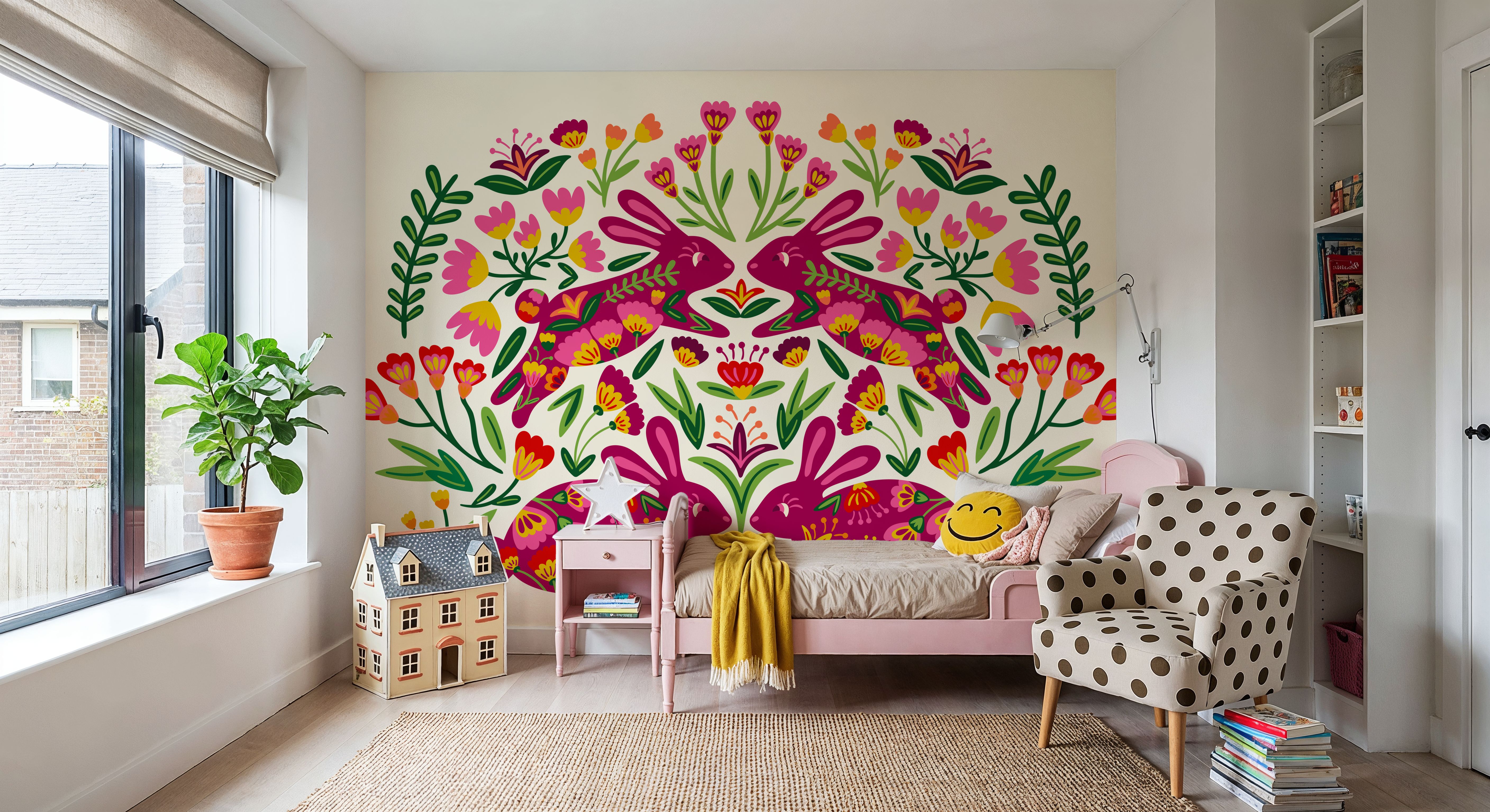 Otomi Rabbits & Flowers