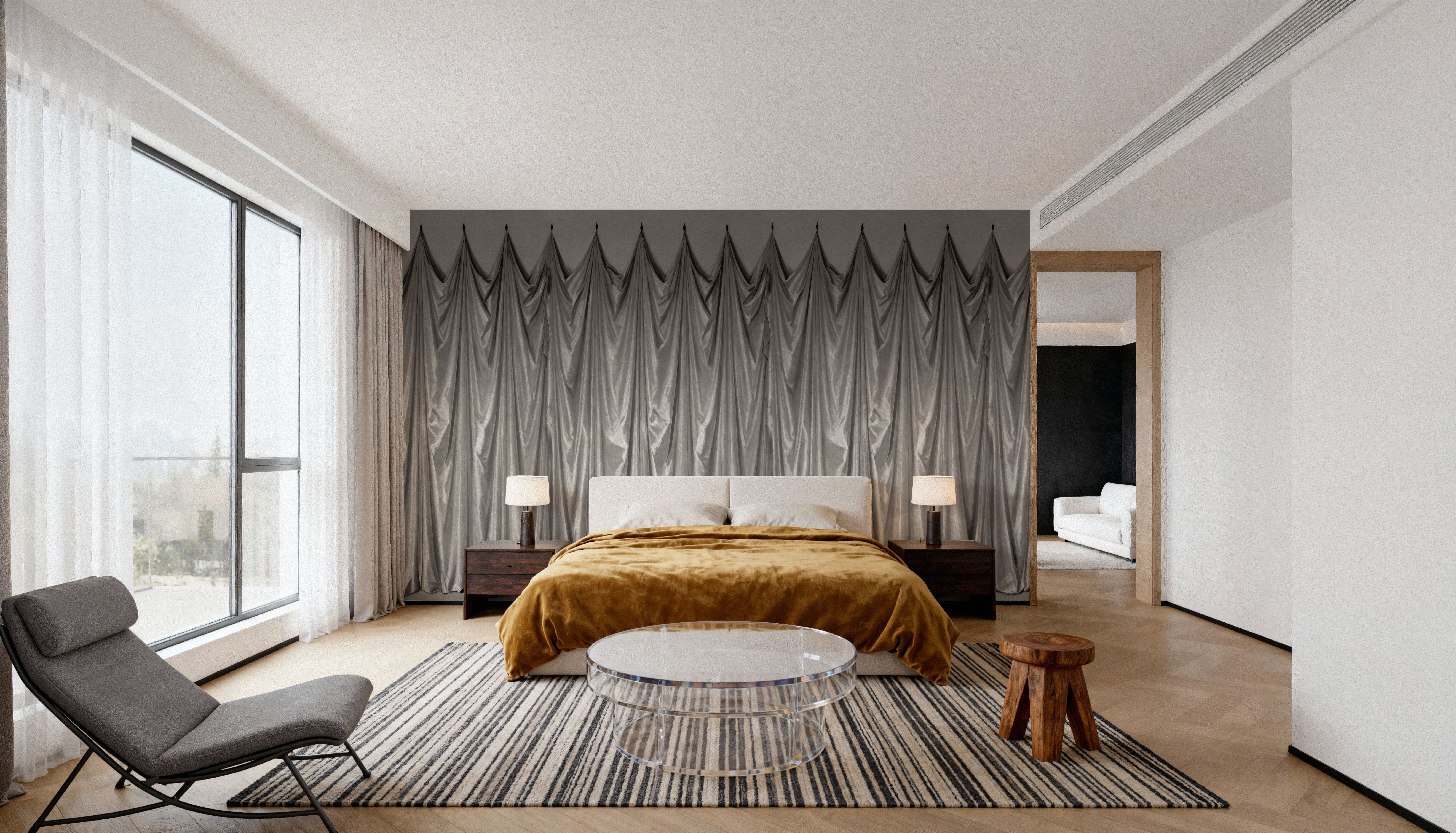 Medici Drapes, Oyster