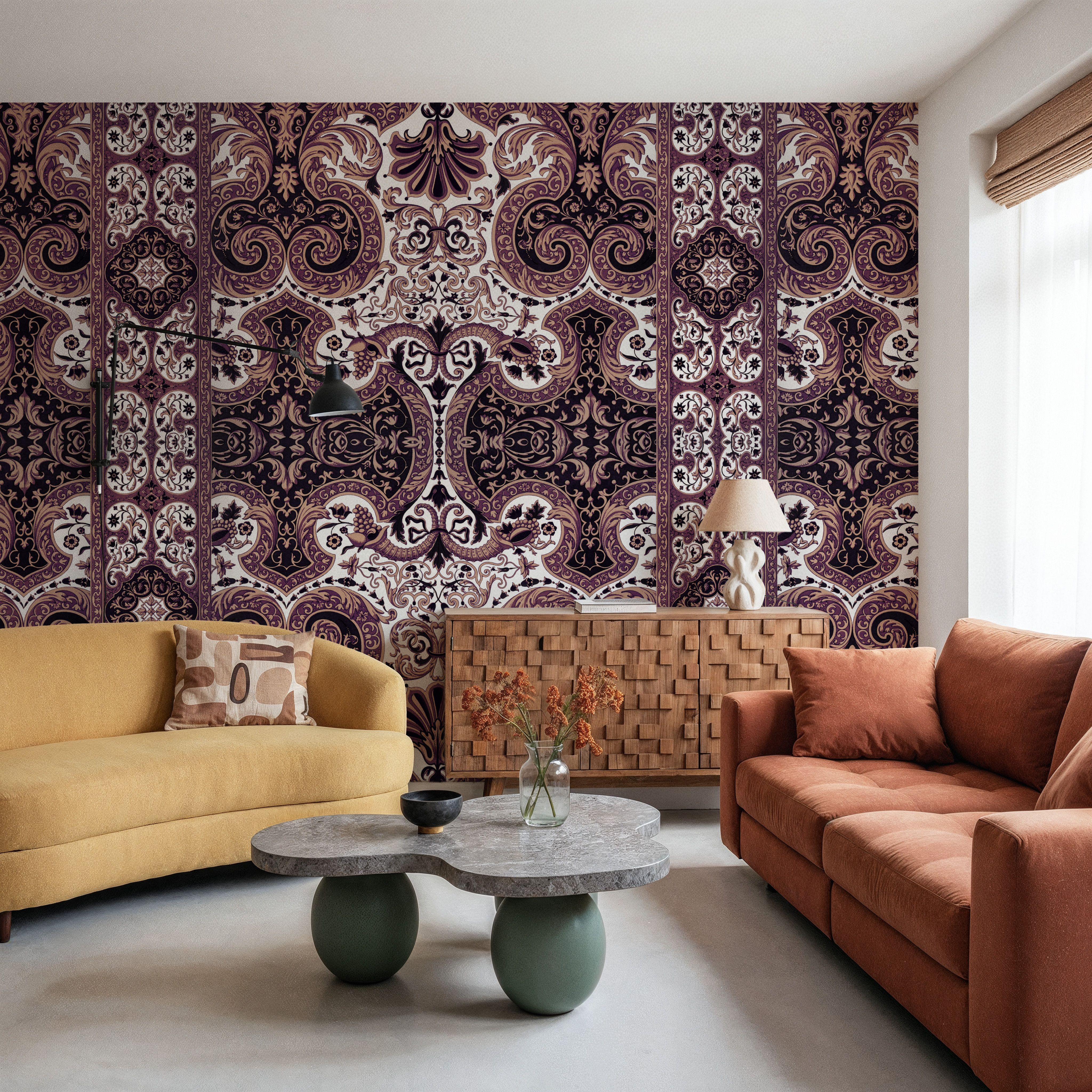 Golden Versailles, Walnut Pink, Tapet