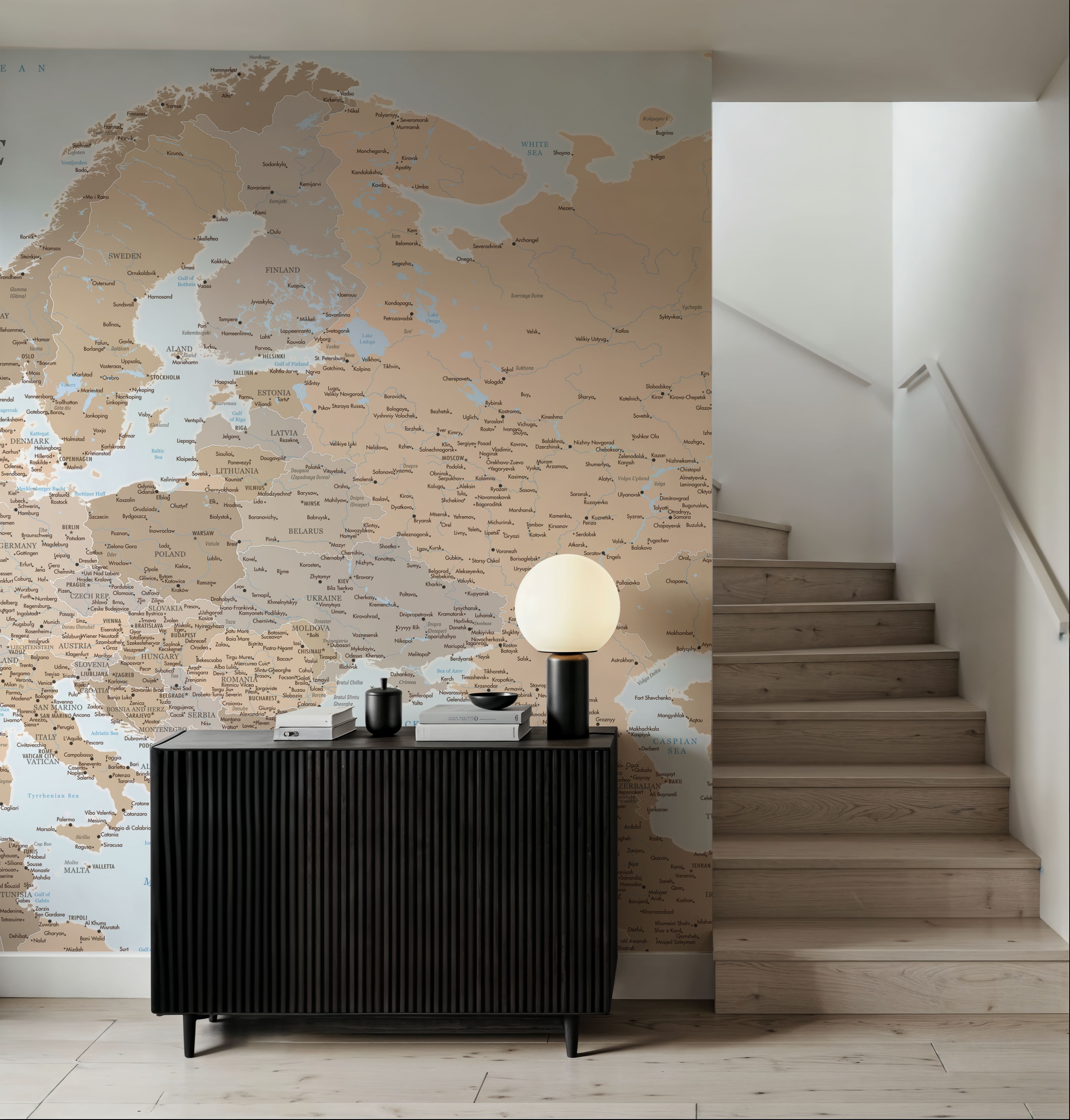 Europe Map Detailed - Lincoln