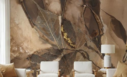 Gilded Leaf Collage II