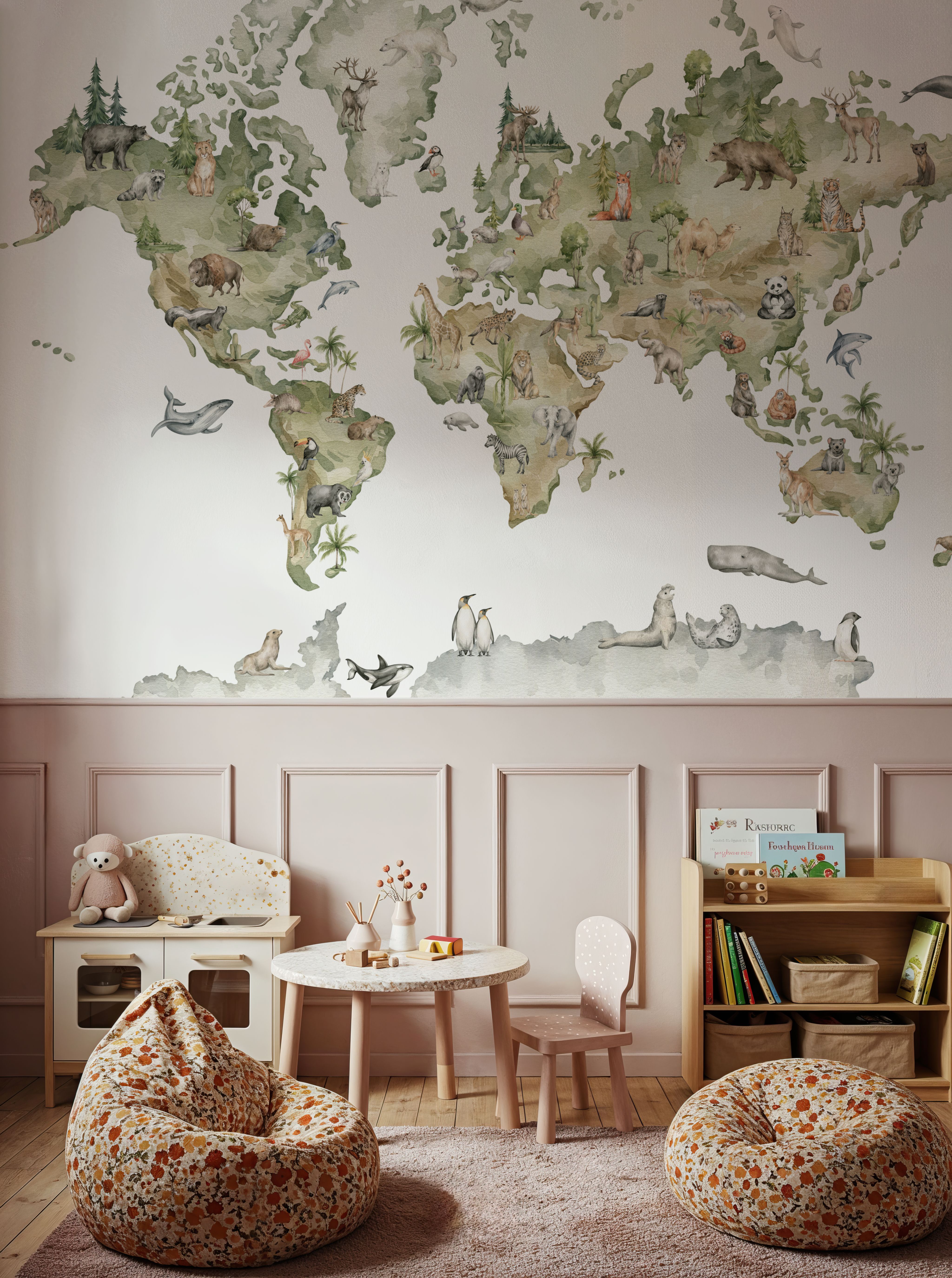 Animals From Around the World Map