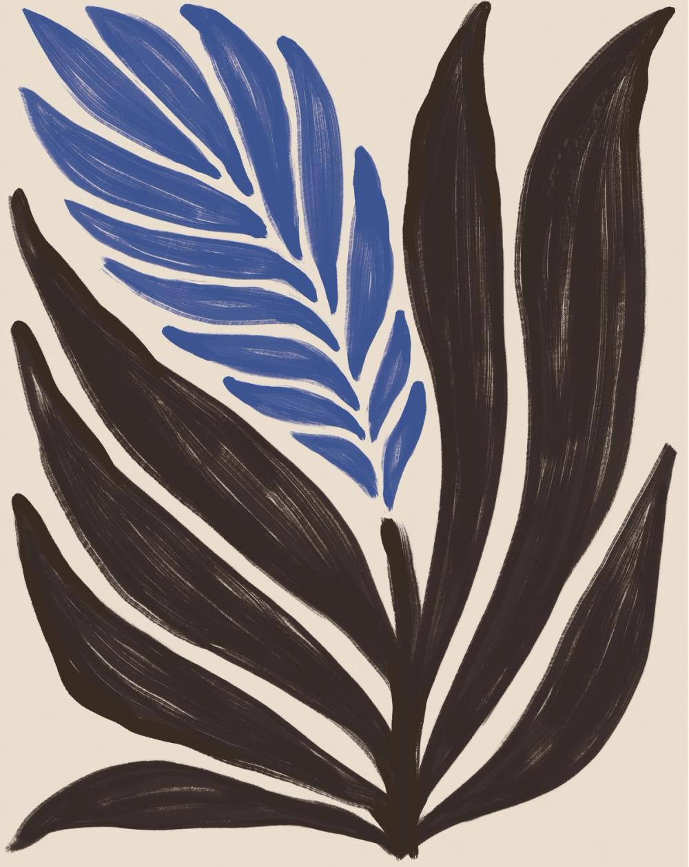 Simple Flowers II Blue