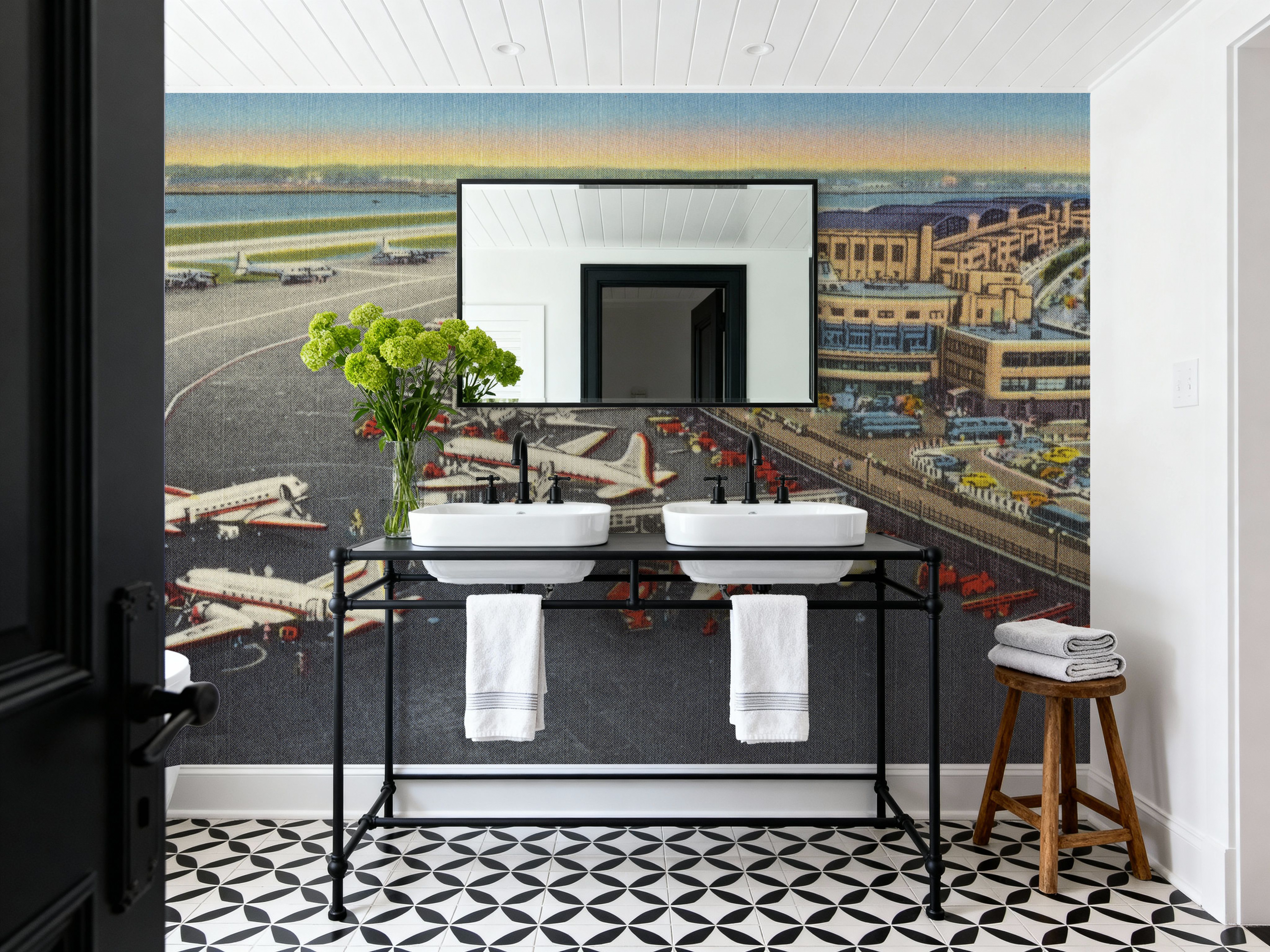 Greetings from the Airport - Screenprint Postcard