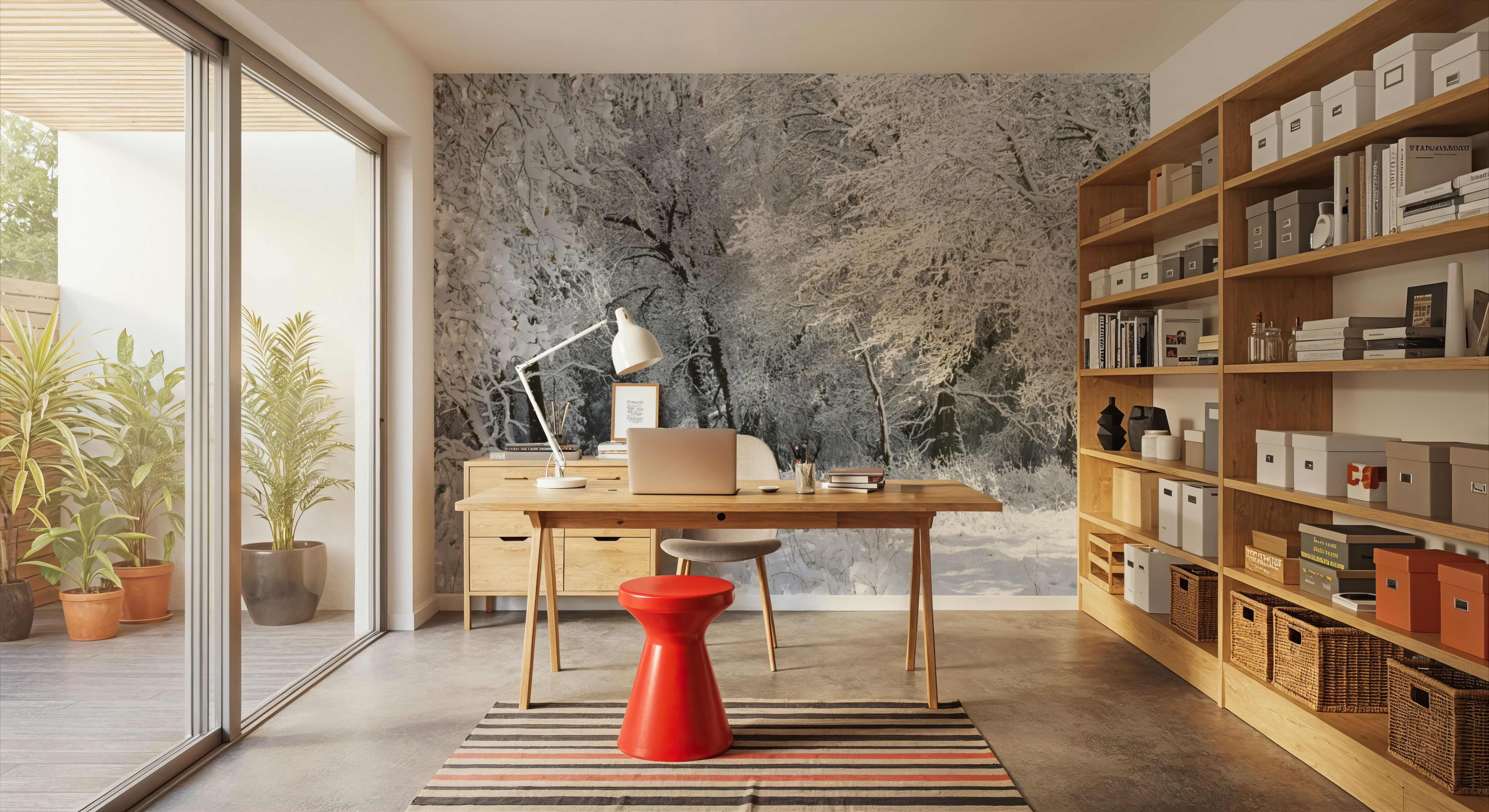 Frost-Laden Forest, Wallpaper