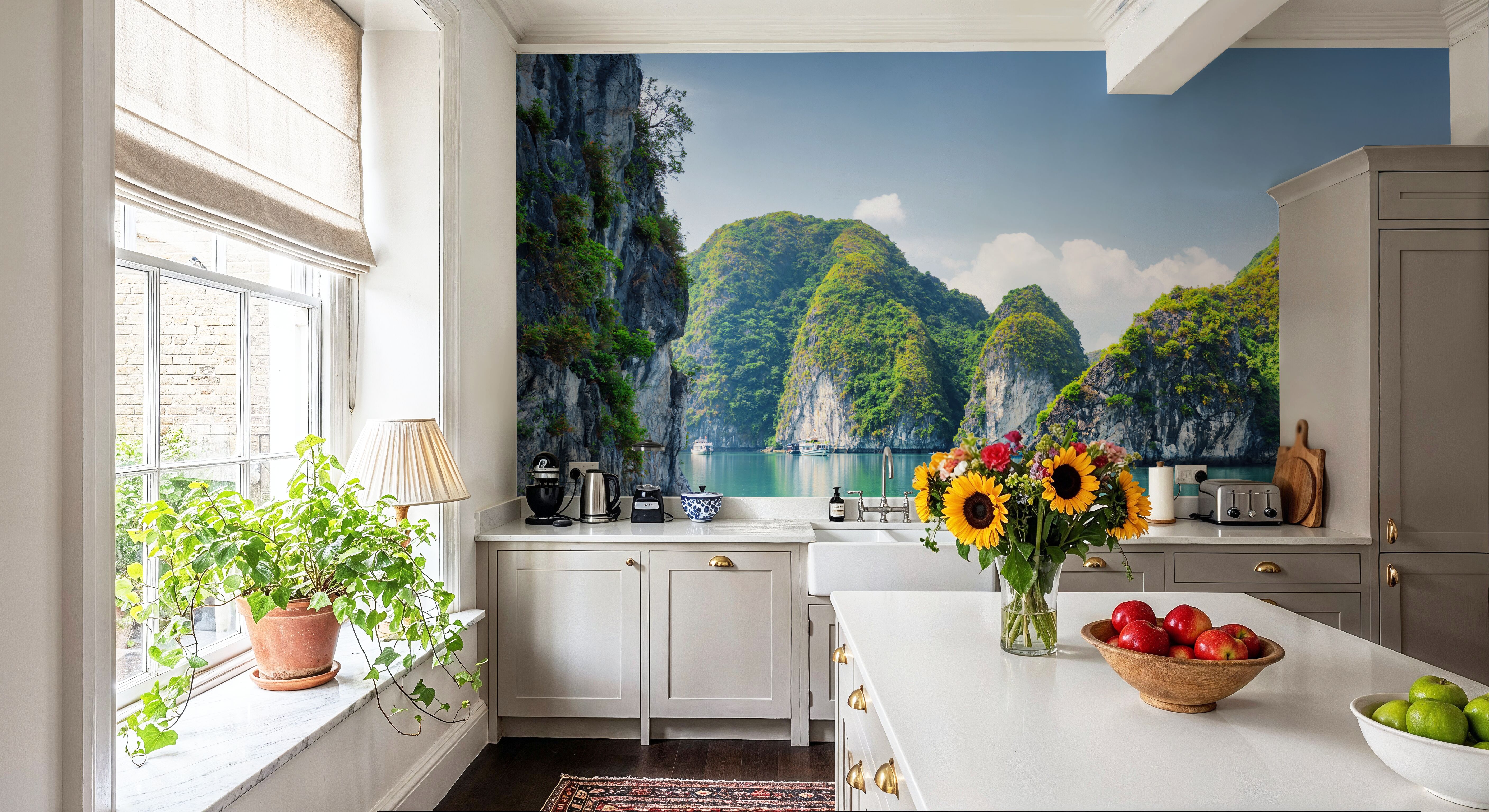 Tropical Bay, Carte da parati