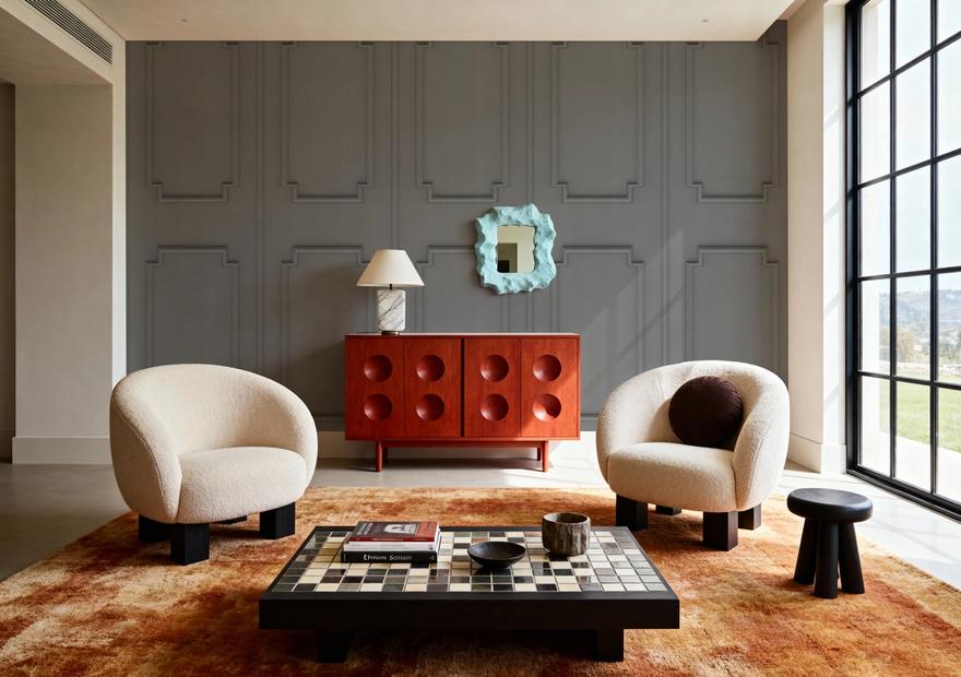 Faux Wall Panel Moulding, Soft Grey