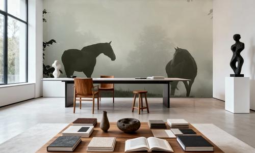 Morning Meadow Horses IV
