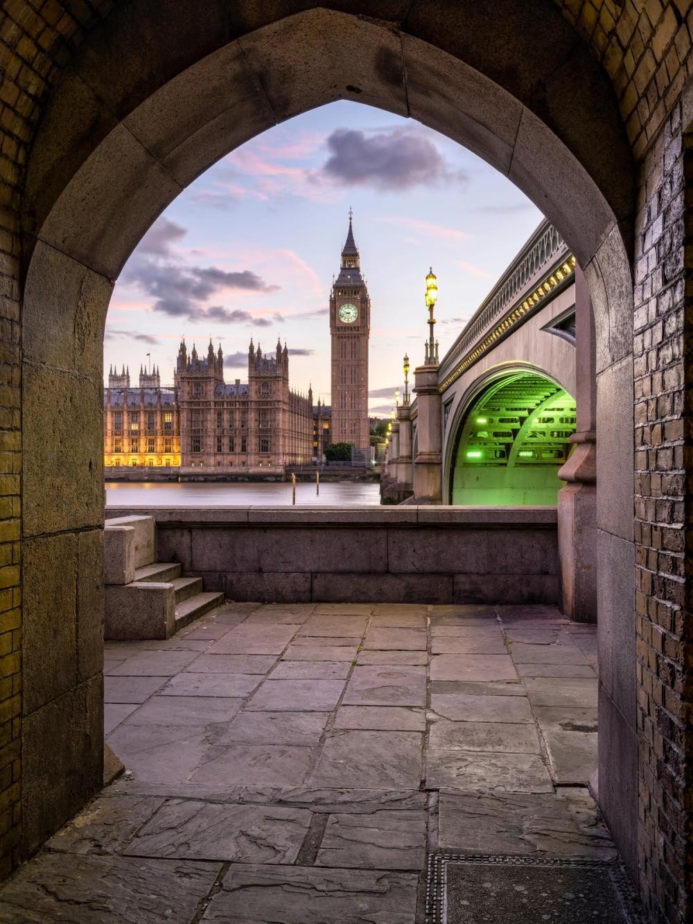 Big Ben and Westminster Bridge Framed