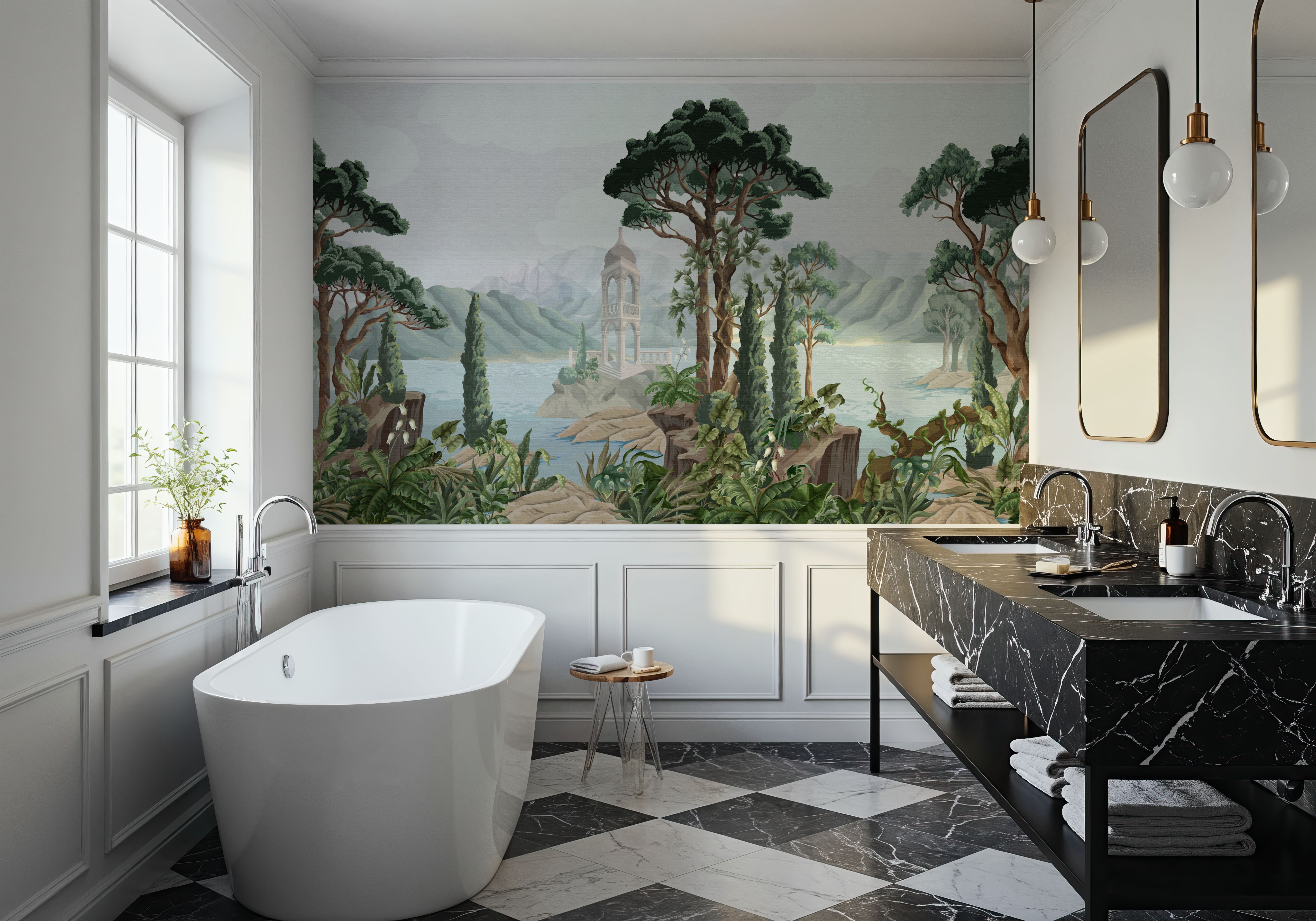 Hidden Alcove on Paper, Wallpaper